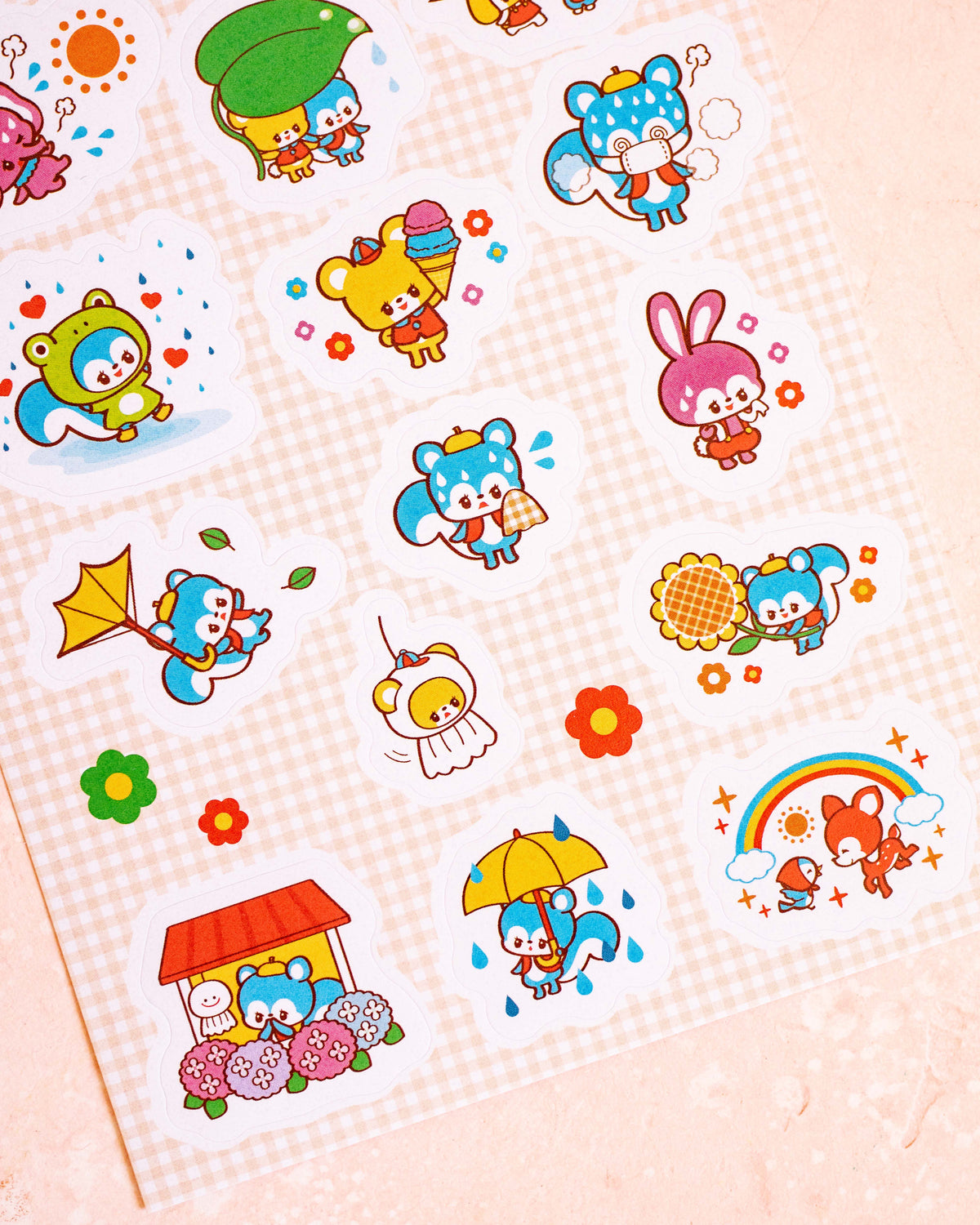 Stickers Rainy Season – Rainbowholic × Ochame Friends
