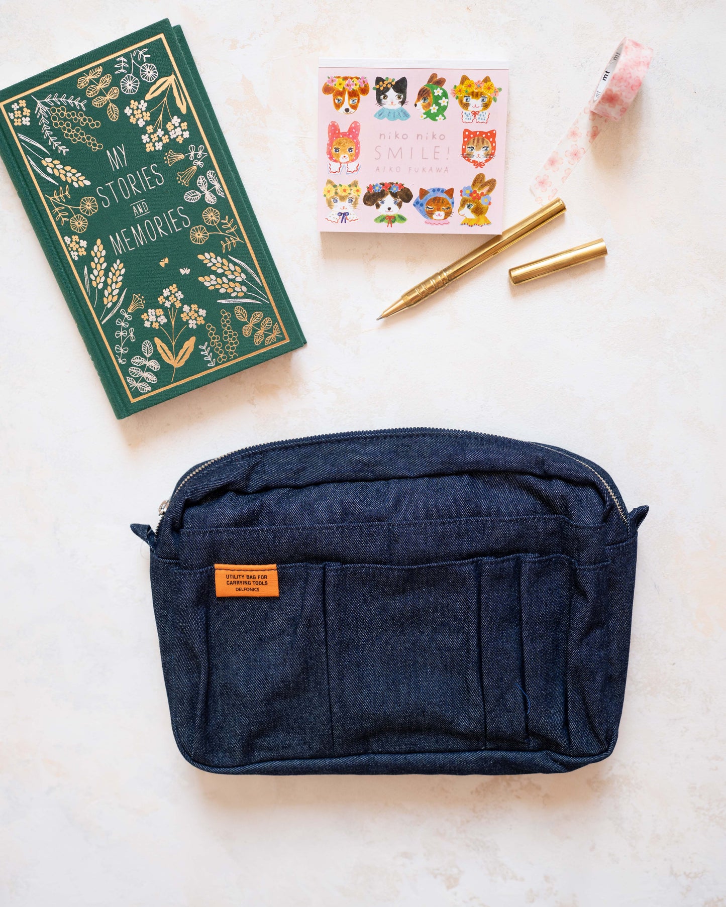 Delfonics Utility Pouch Medium - Bleu Jean