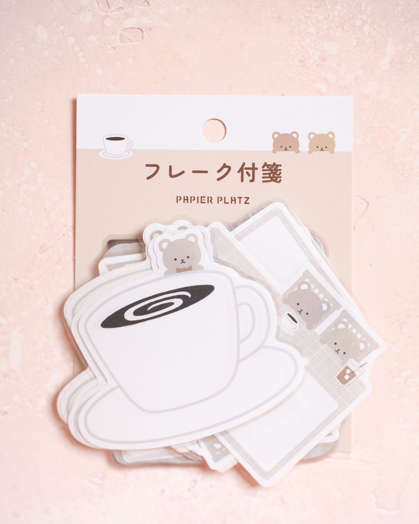 Paper Platz Coffee Bear Flakes Sticky Notes