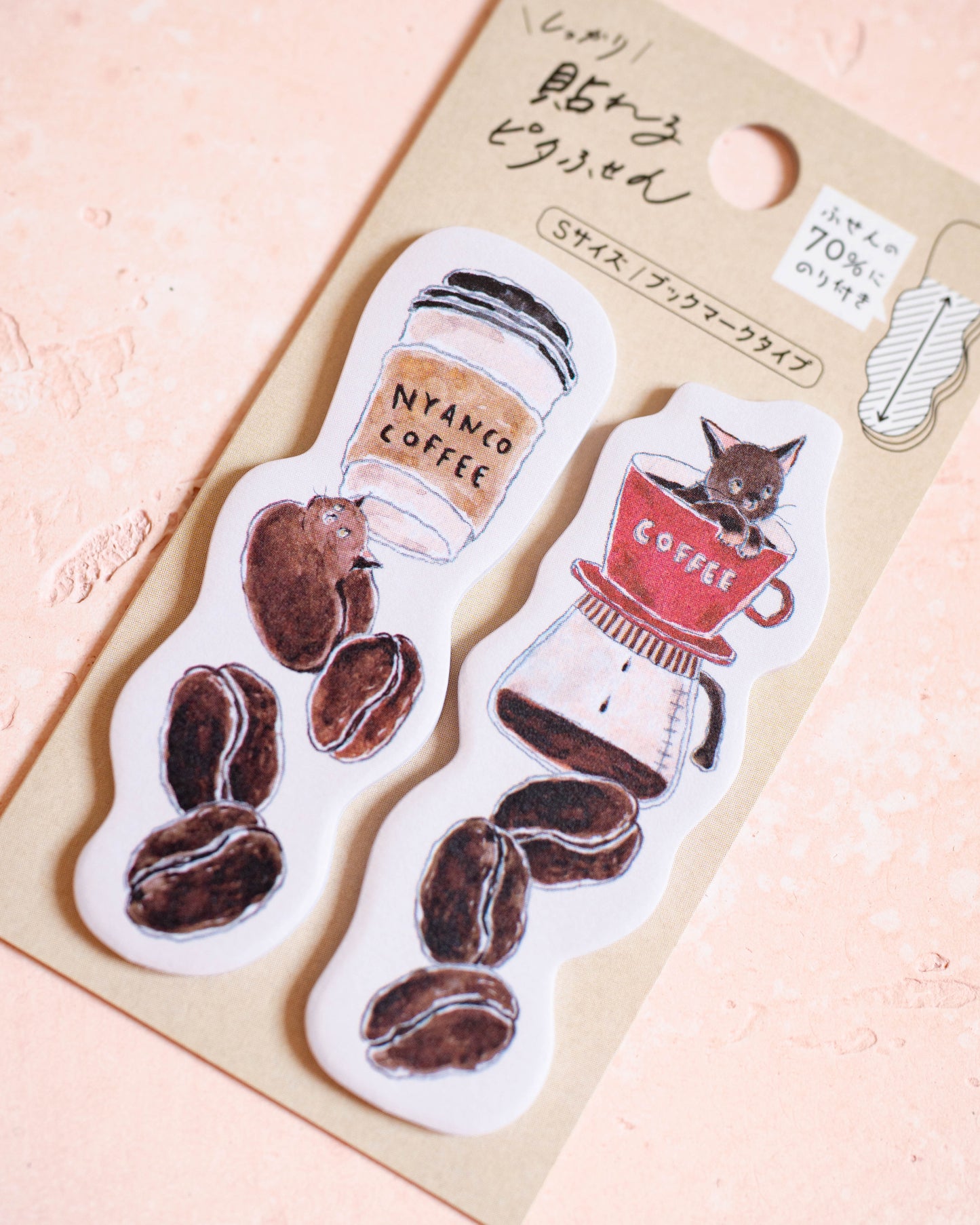 Marque-Pages Notes Autocollantes Tokoro Komugi Chat Café