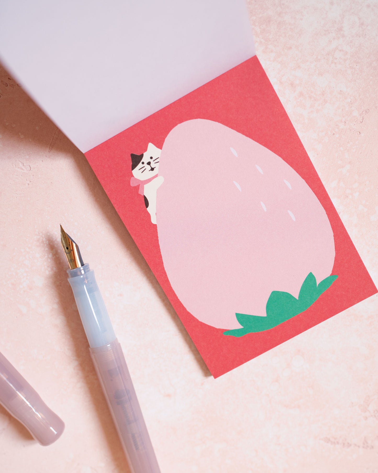 Cats, Pastries, Strawberries Notepad
