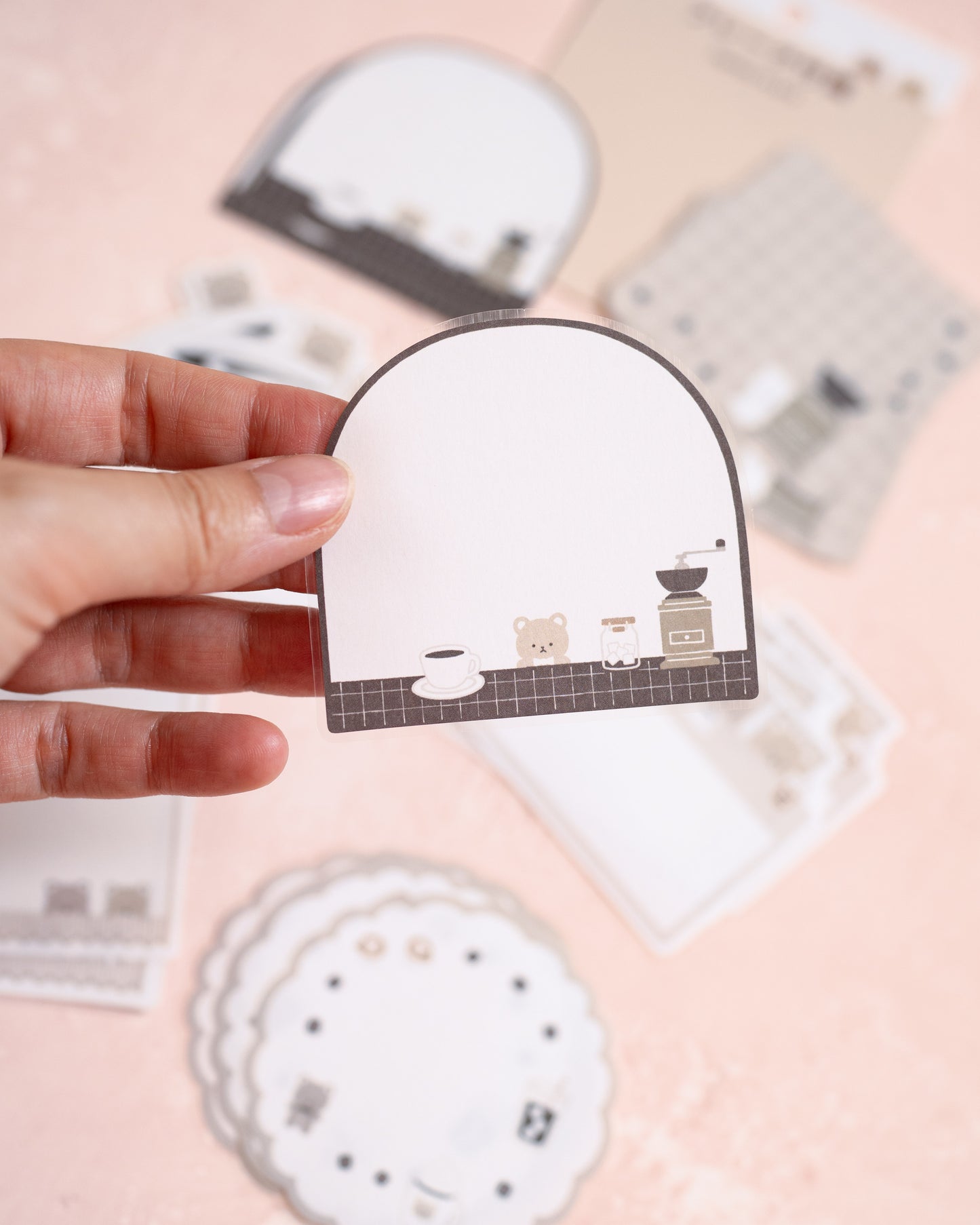Paper Platz Coffee Bear Flakes Sticky Notes