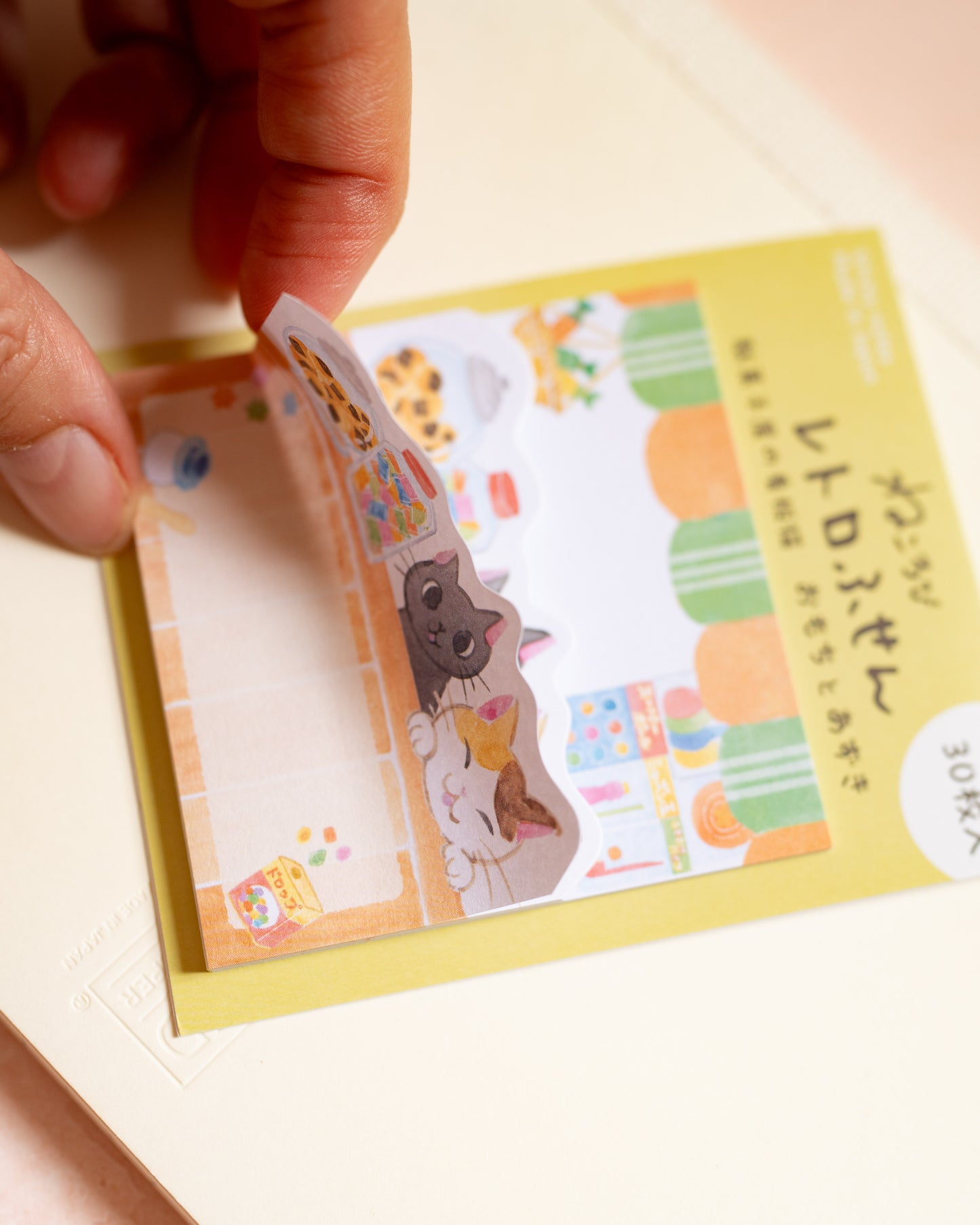 Mochi & Azuki Sticky Notes Nekorobi Retro Confectionery