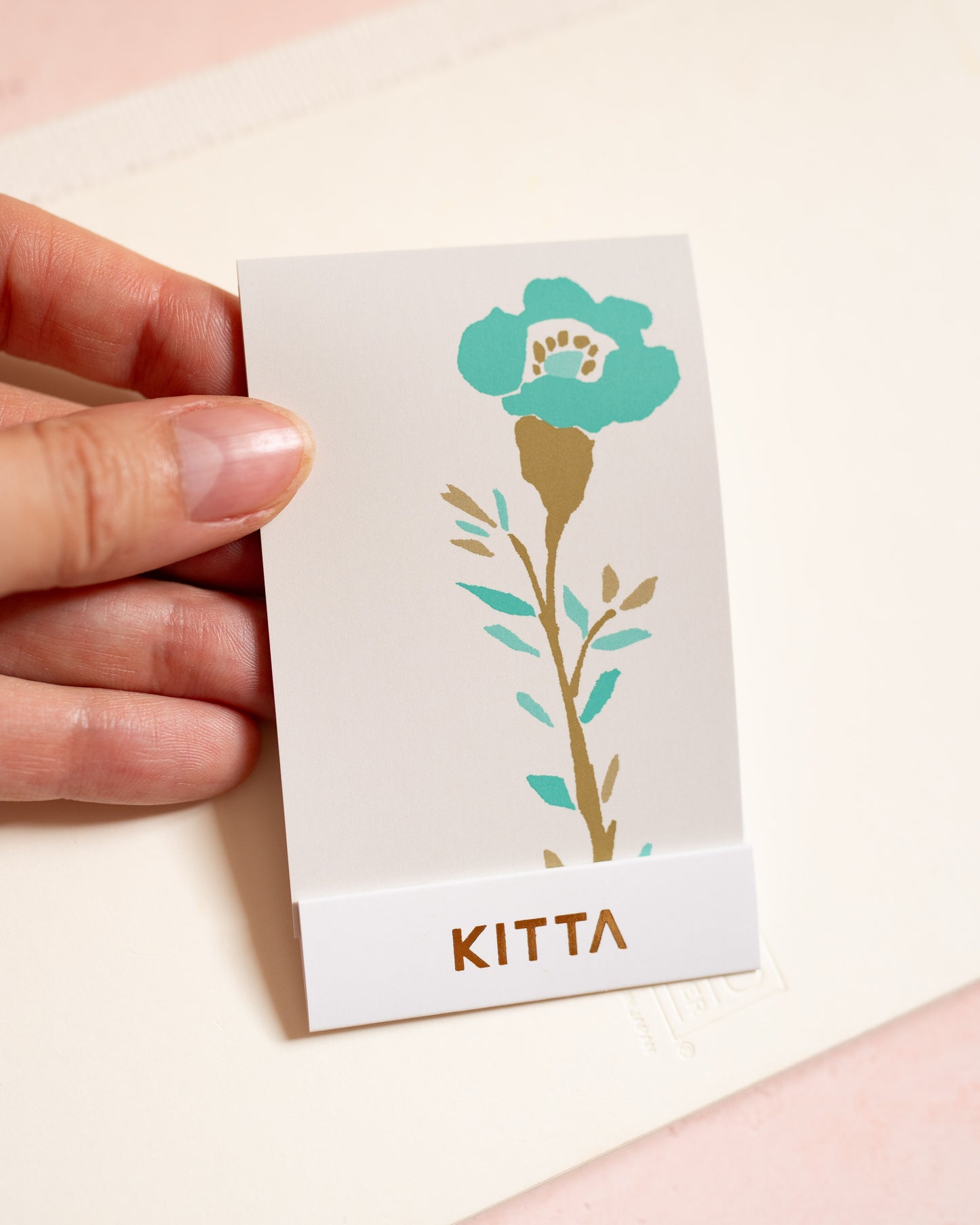 Carnet de Masking Tape Prédécoupé Fleurs Sauvages KITTA