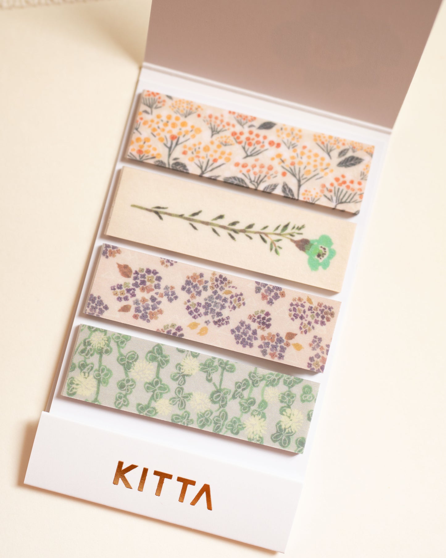 Carnet de Masking Tape Prédécoupé Fleurs Sauvages KITTA