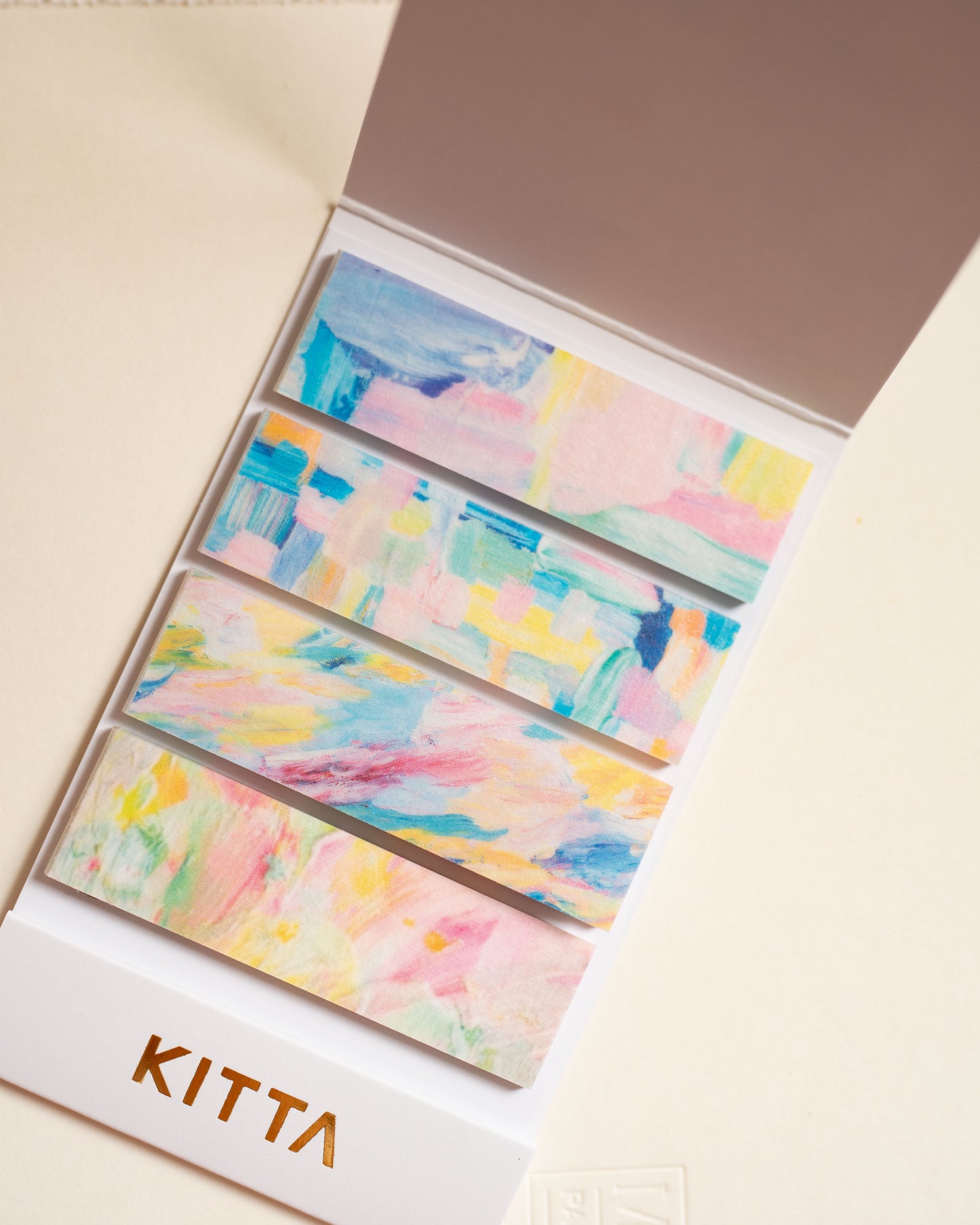 Carnet de Masking Tape Prédécoupé Aquarelles KITTA
