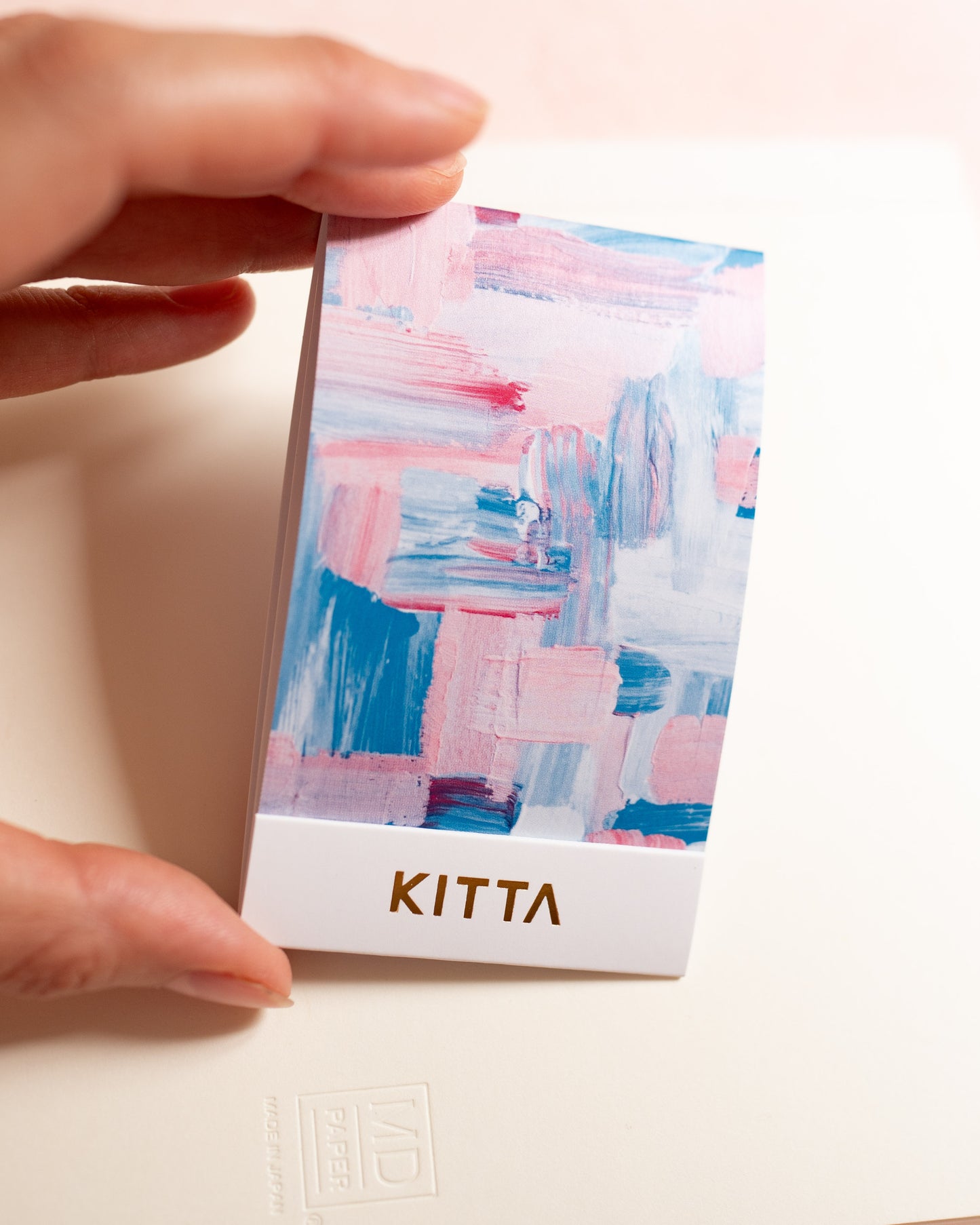 Carnet de Masking Tape Prédécoupé Aquarelles KITTA