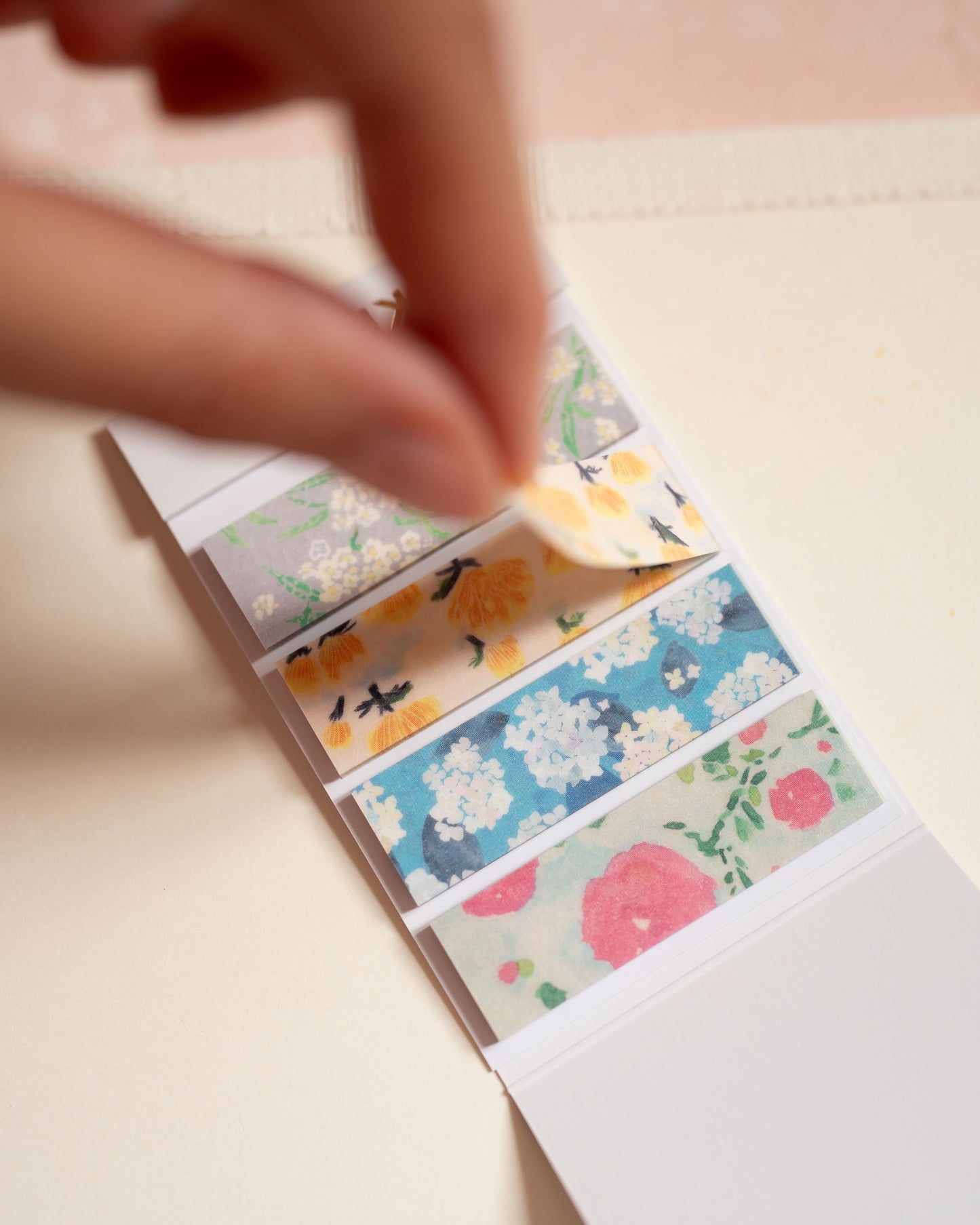 Carnet de Masking Tape Prédécoupé Fleurs Vives KITTA
