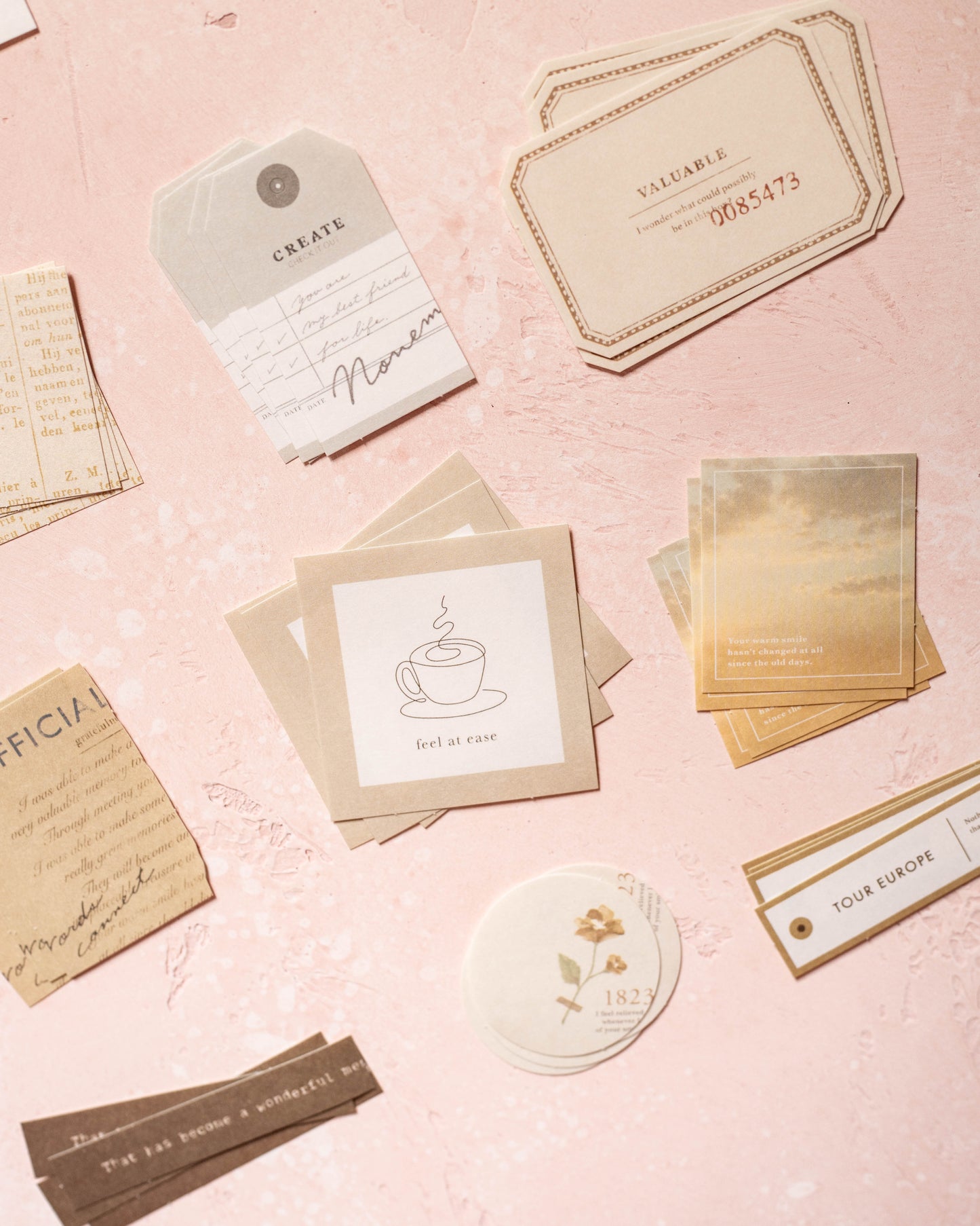 Stickers Paper Bundle Ocher Mindwave