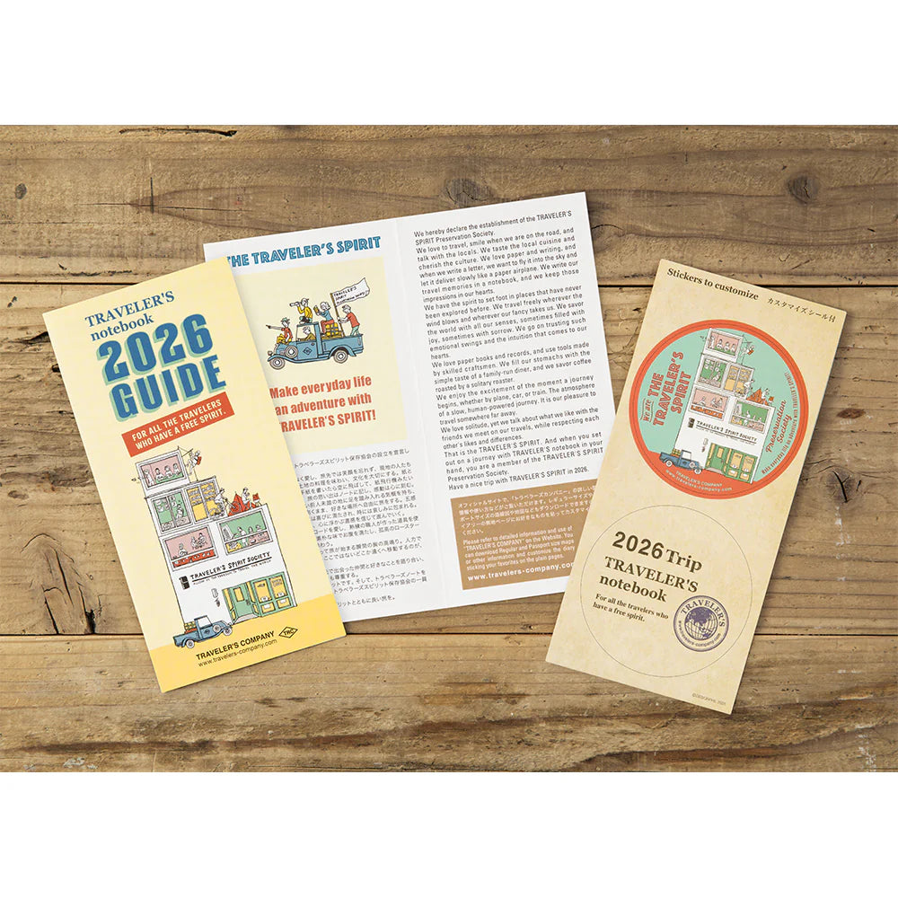 Agenda Semainier 2026 avec Notes Regular Traveler's Notebook Company