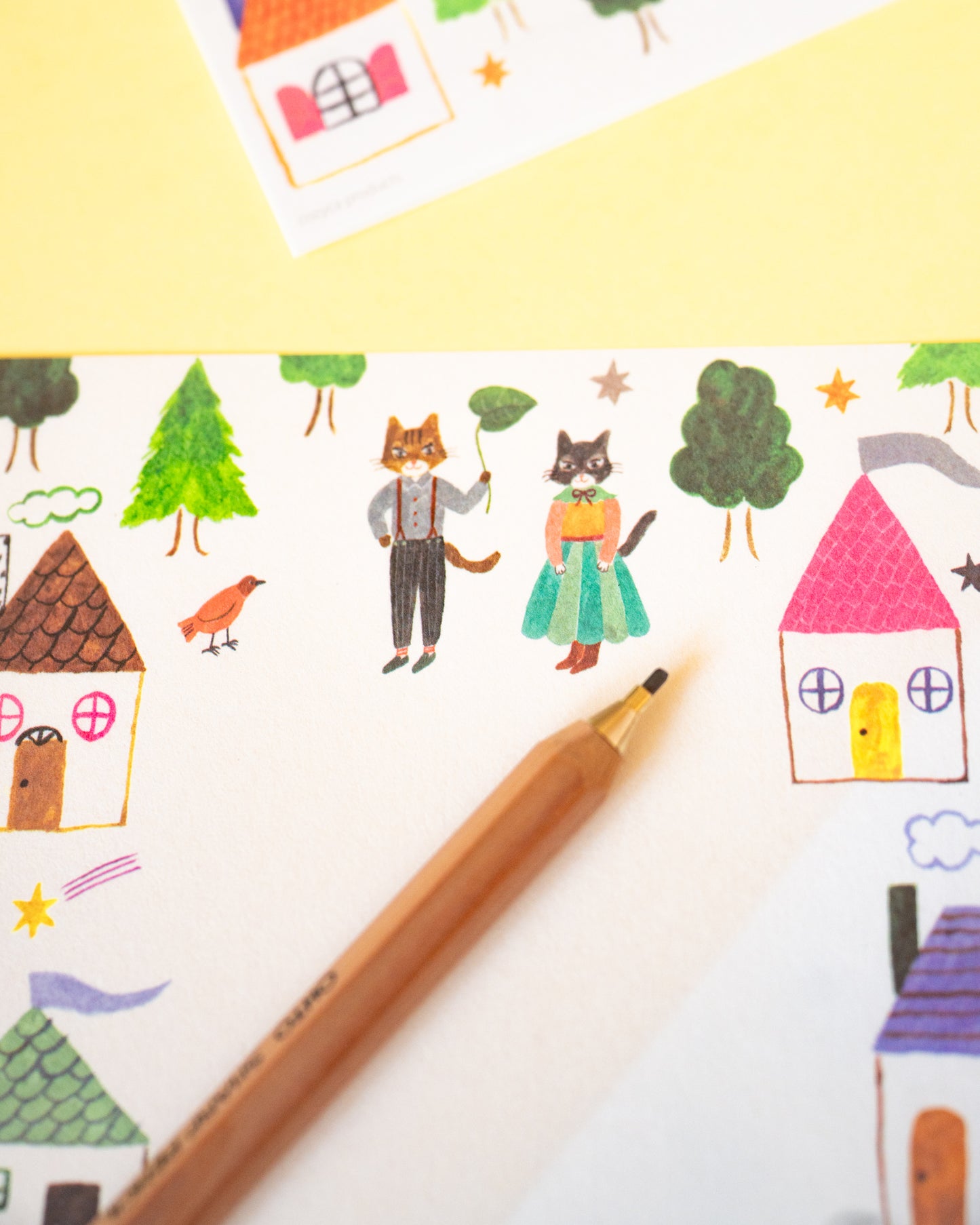 Set de Papier à Lettres Chat Maison Aiko Fukawa