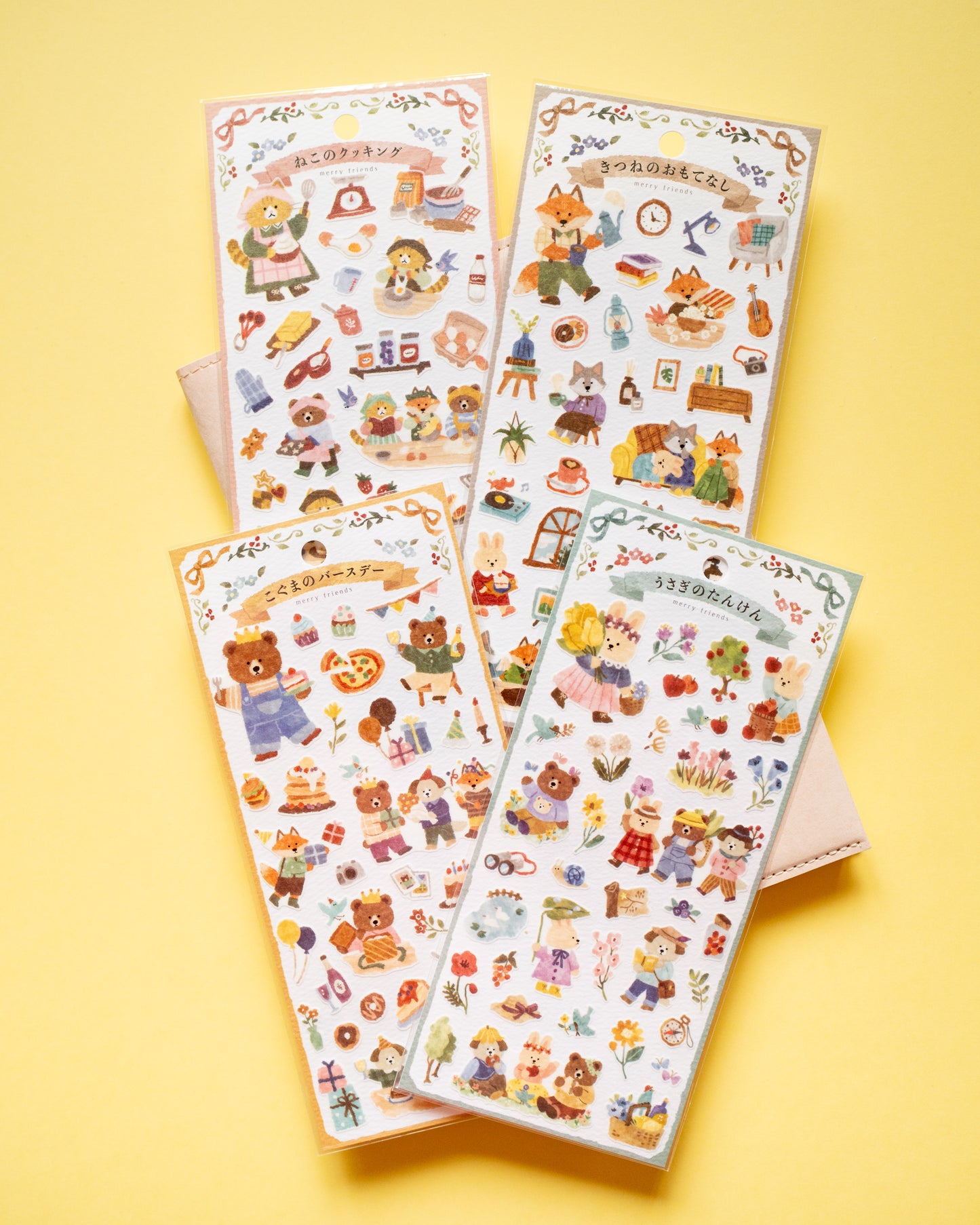 Rabbit and his friends Merry Friends Picnic stickers