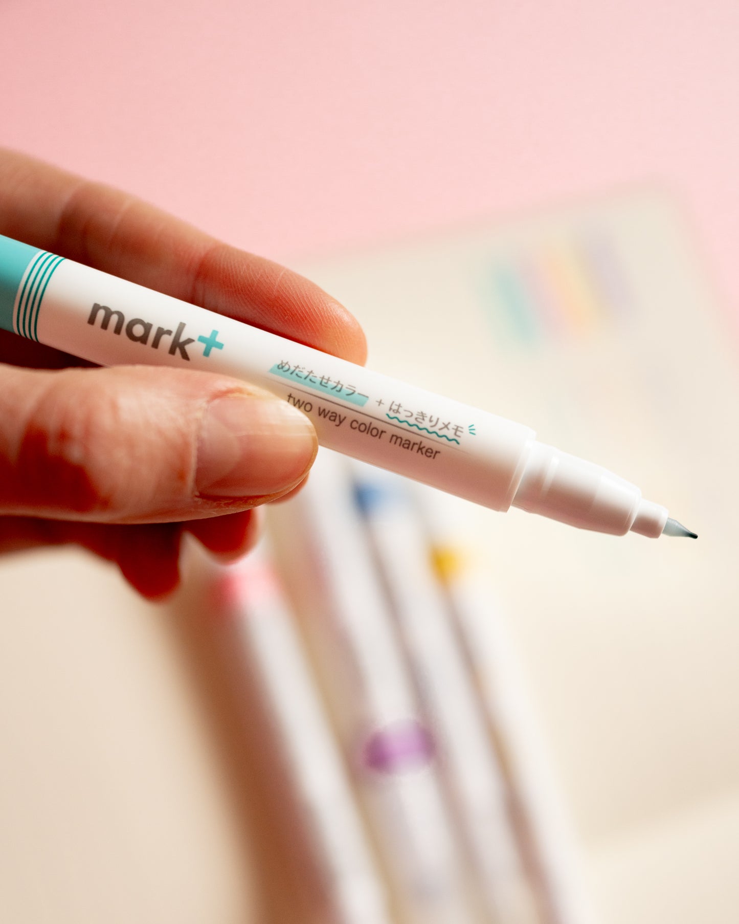 5 Surligneurs/Feutres fins Mark+ 2 Way Kokuyo