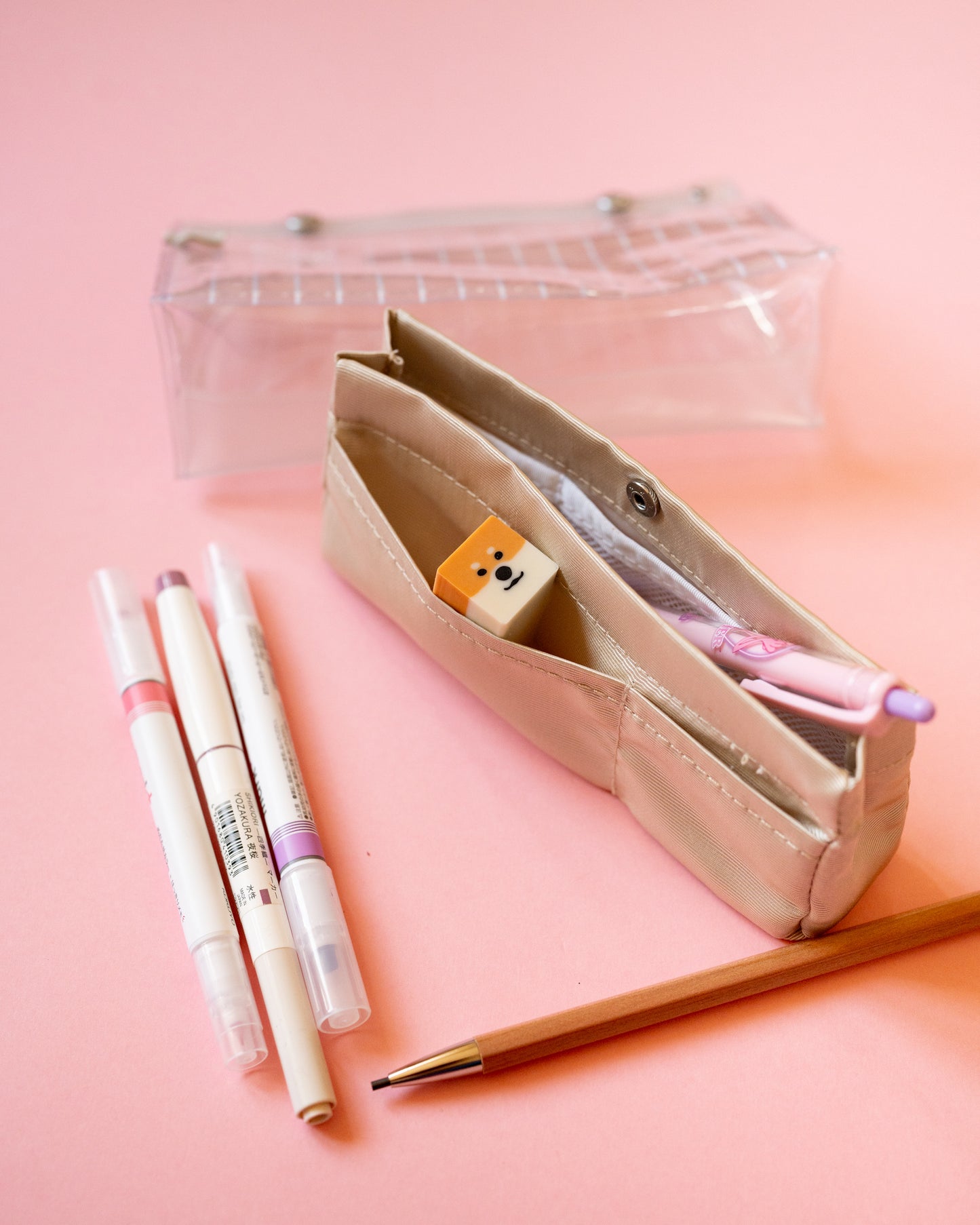 Trousse Piiip Kokuyo Beige