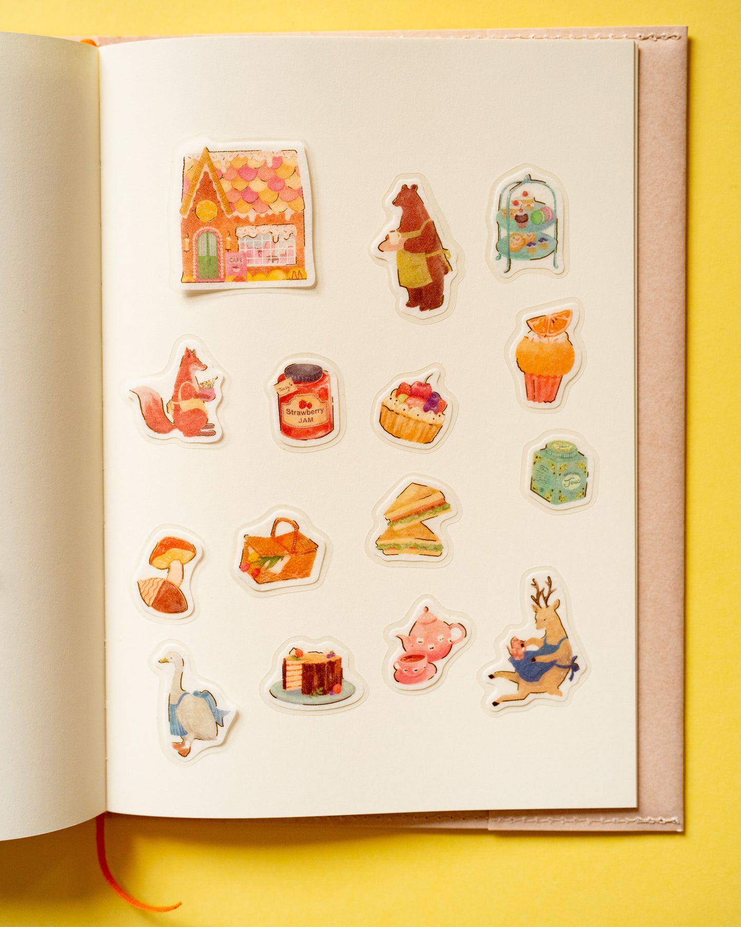 Sweet Café BGM Snowflake Stickers