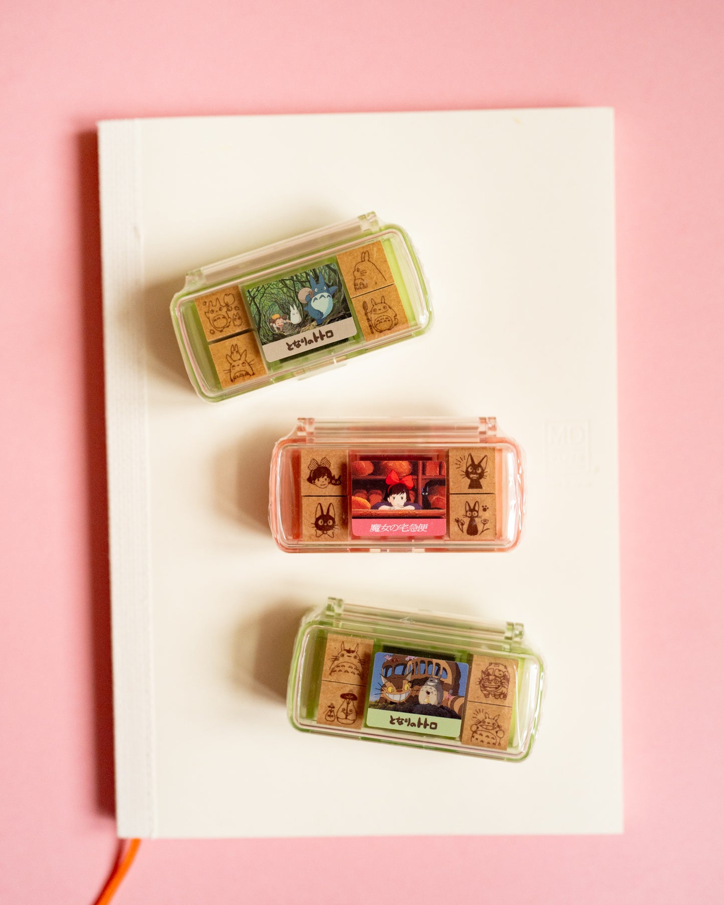 Ensemble de mini tampons Totoro Chat Bus