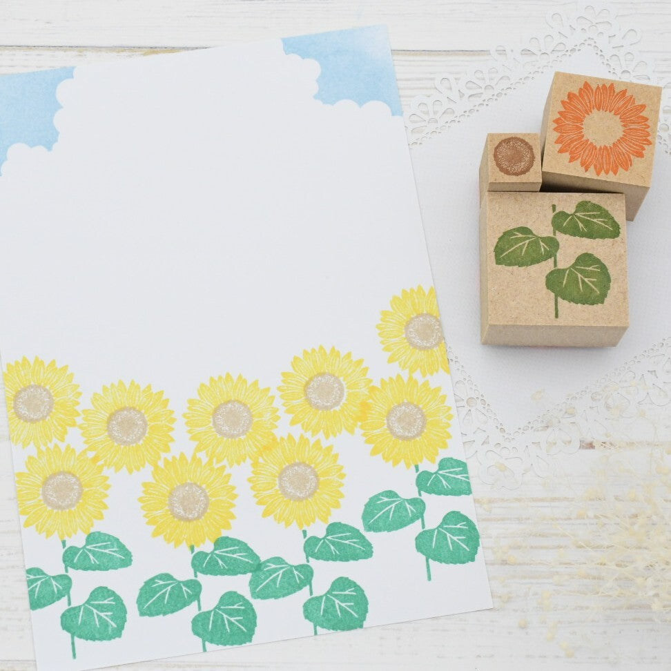 Tampons Fleur de Tournesol (3 tampons)
