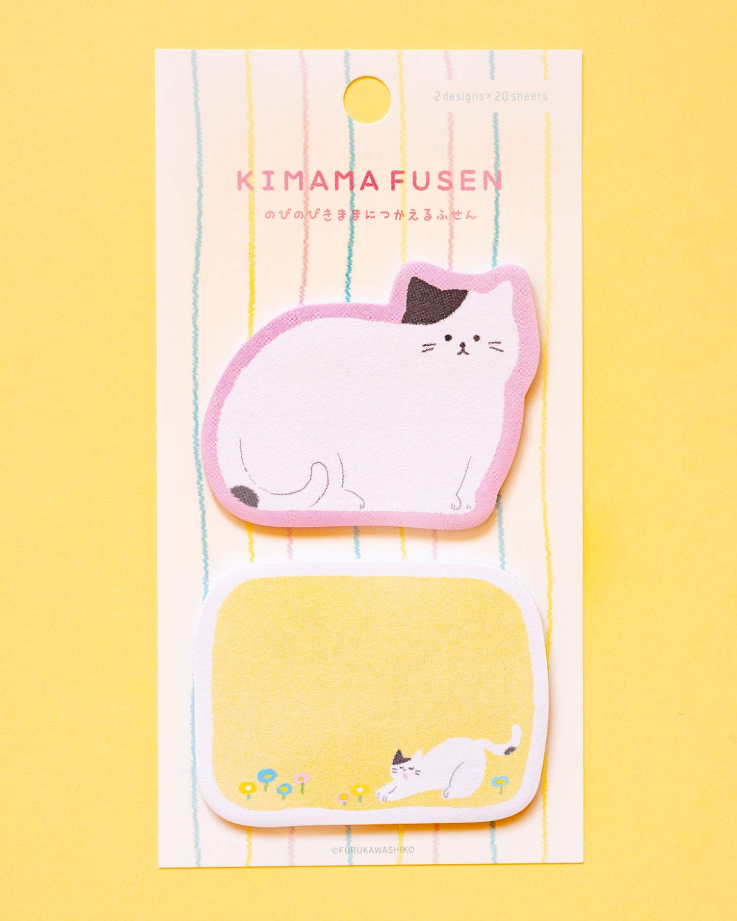 Cat and Flower Sticky Notes