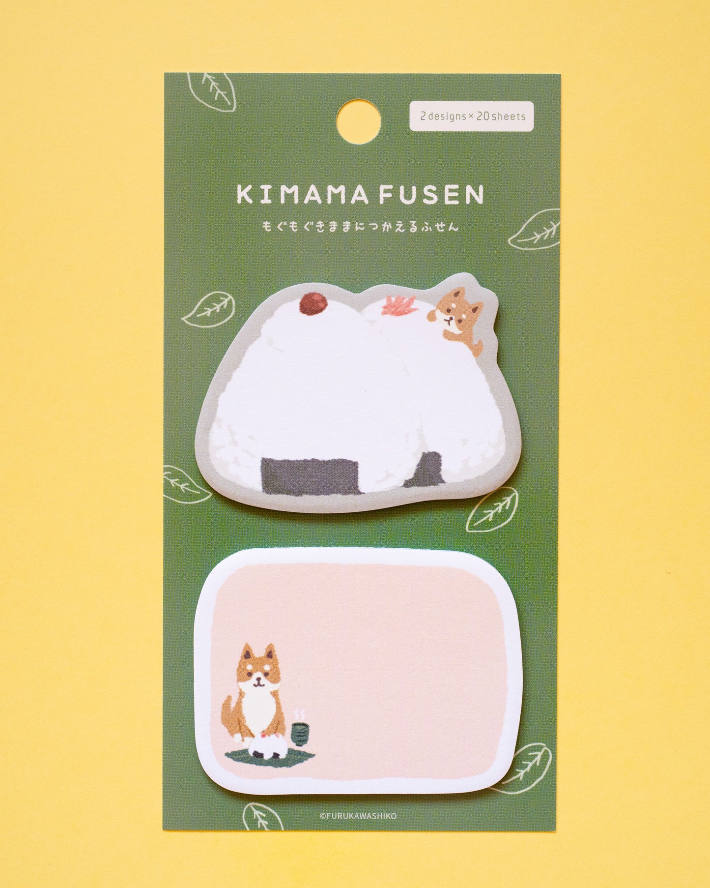 Notes Autocollantes Shiba et Onigiri