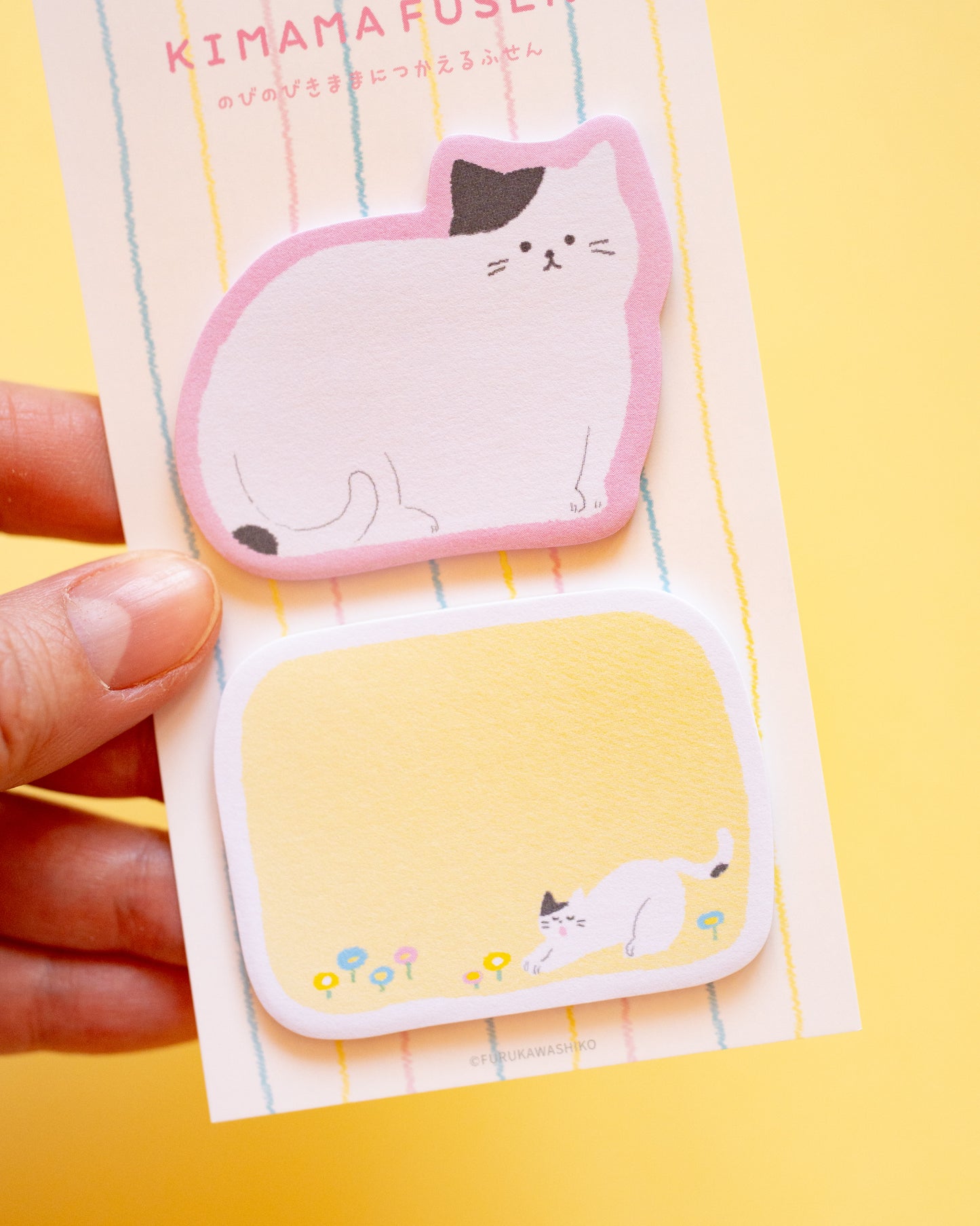Cat and Flower Sticky Notes