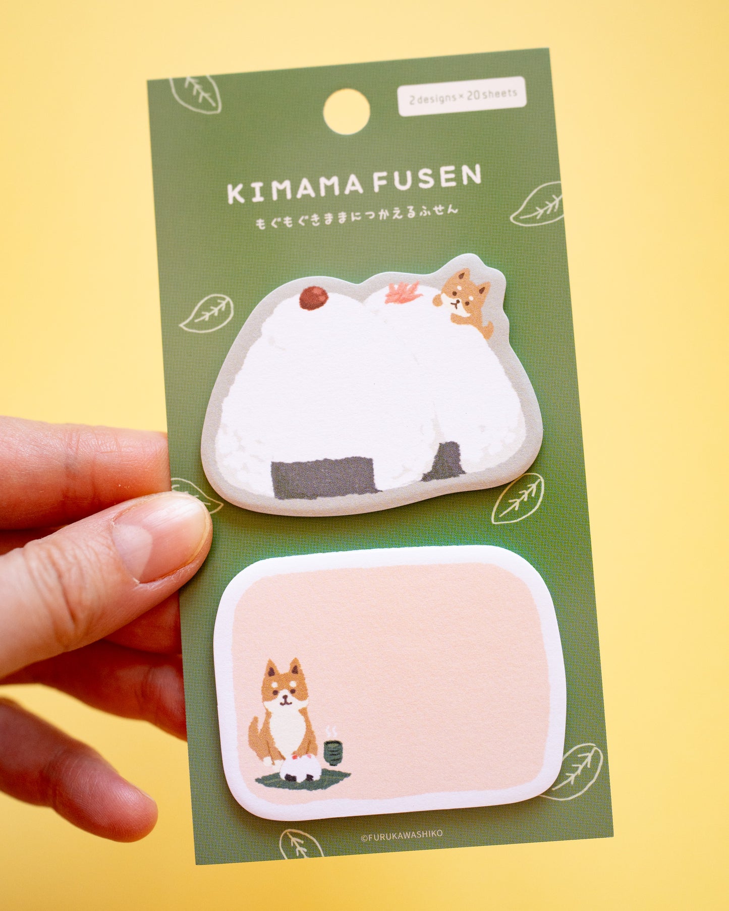 Notes Autocollantes Shiba et Onigiri