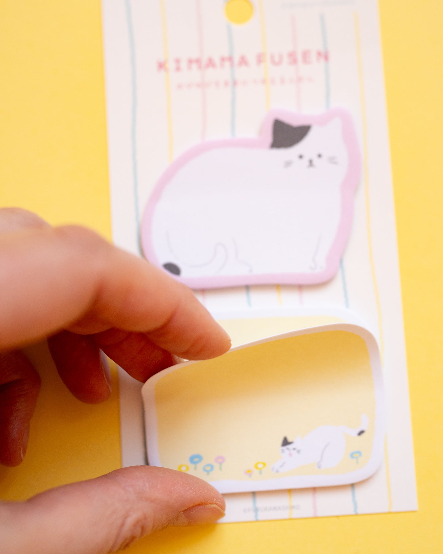 Cat and Flower Sticky Notes