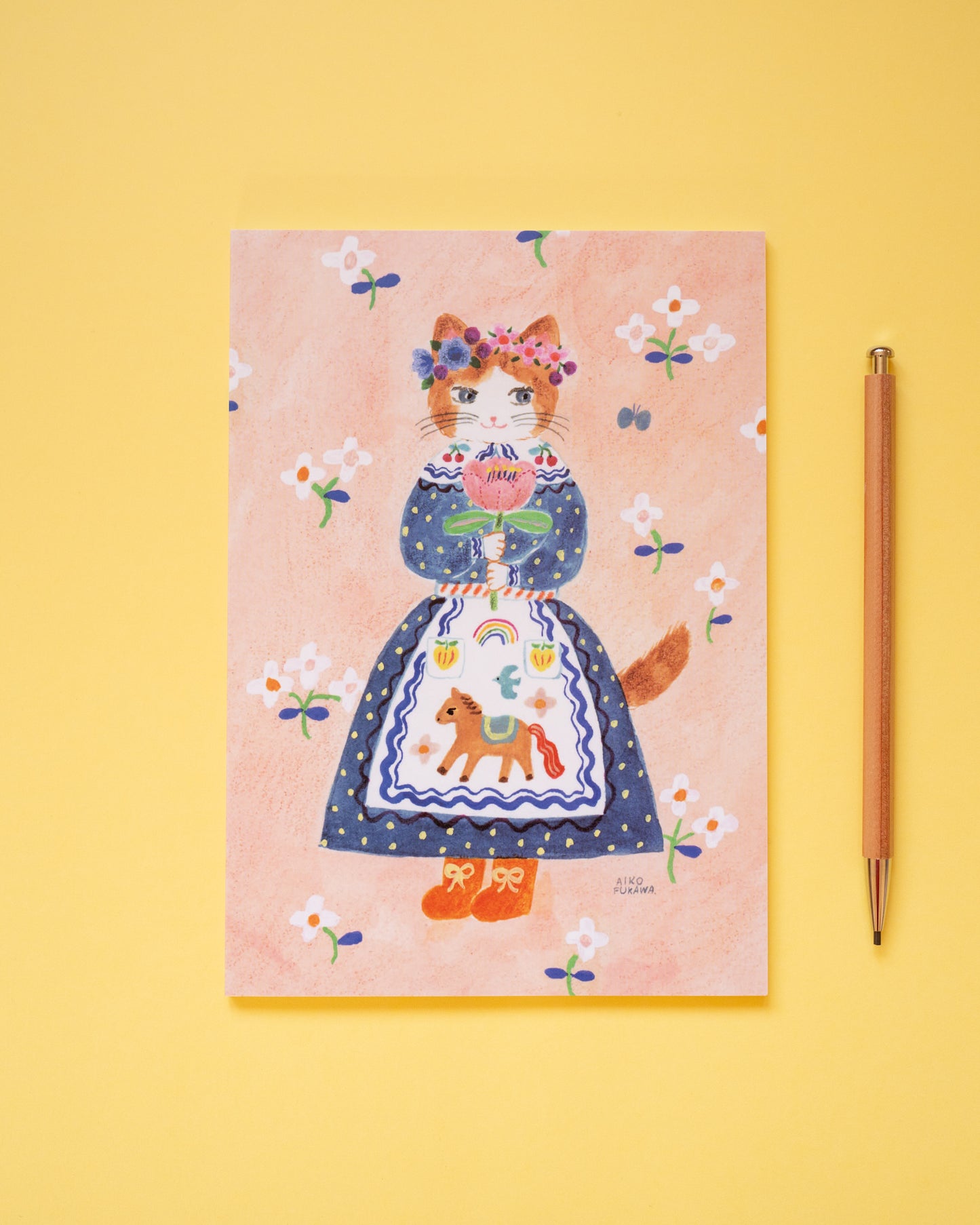 Cahier Chat et Fleurs Aiko Fukawa