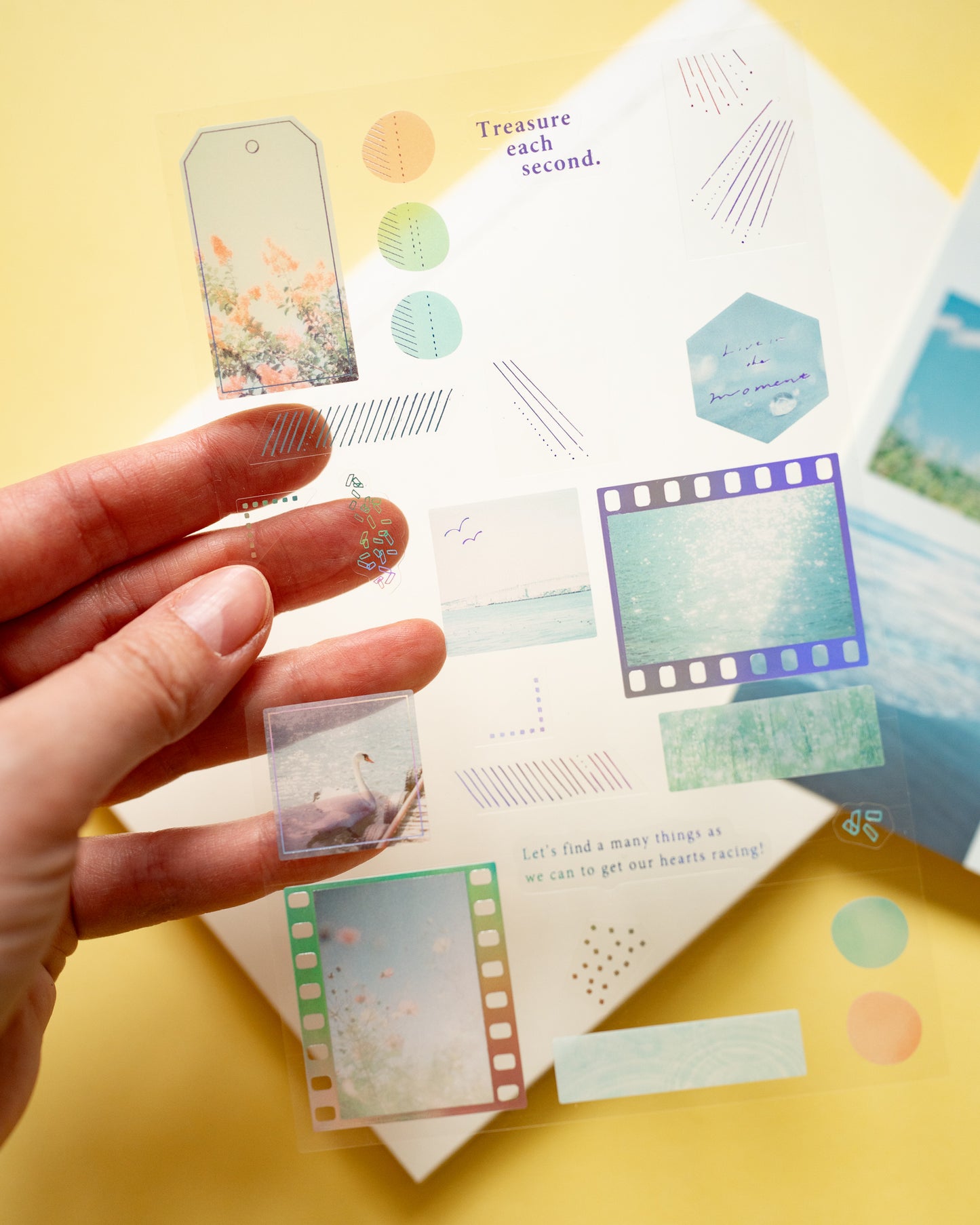 Green Moments Collage Stickers