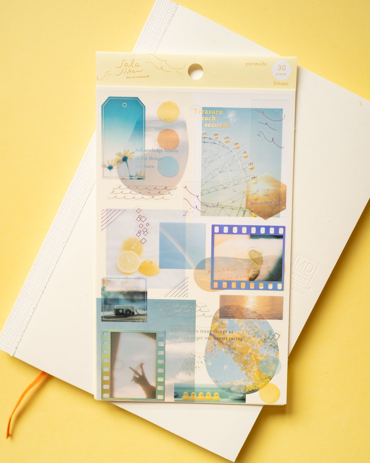 Stickers Collage Moments Jaune