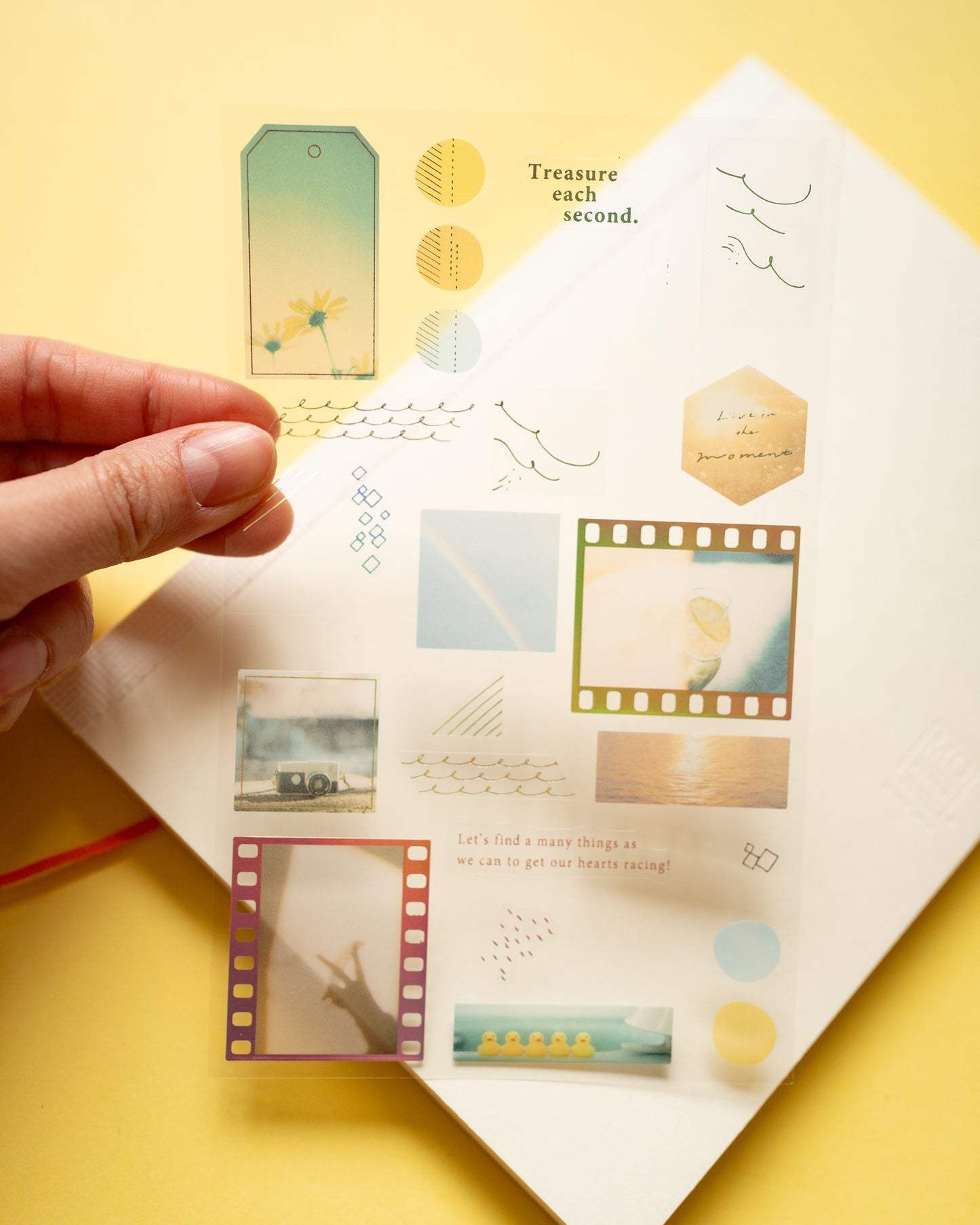 Stickers Collage Moments Jaune