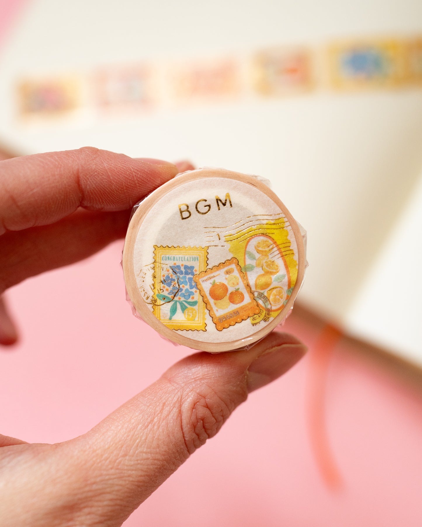 Masking Tape Timbres Plantes Jaunes