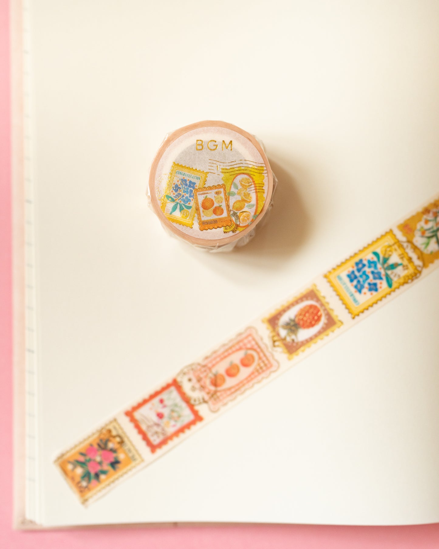 Masking Tape Timbres Plantes Jaunes