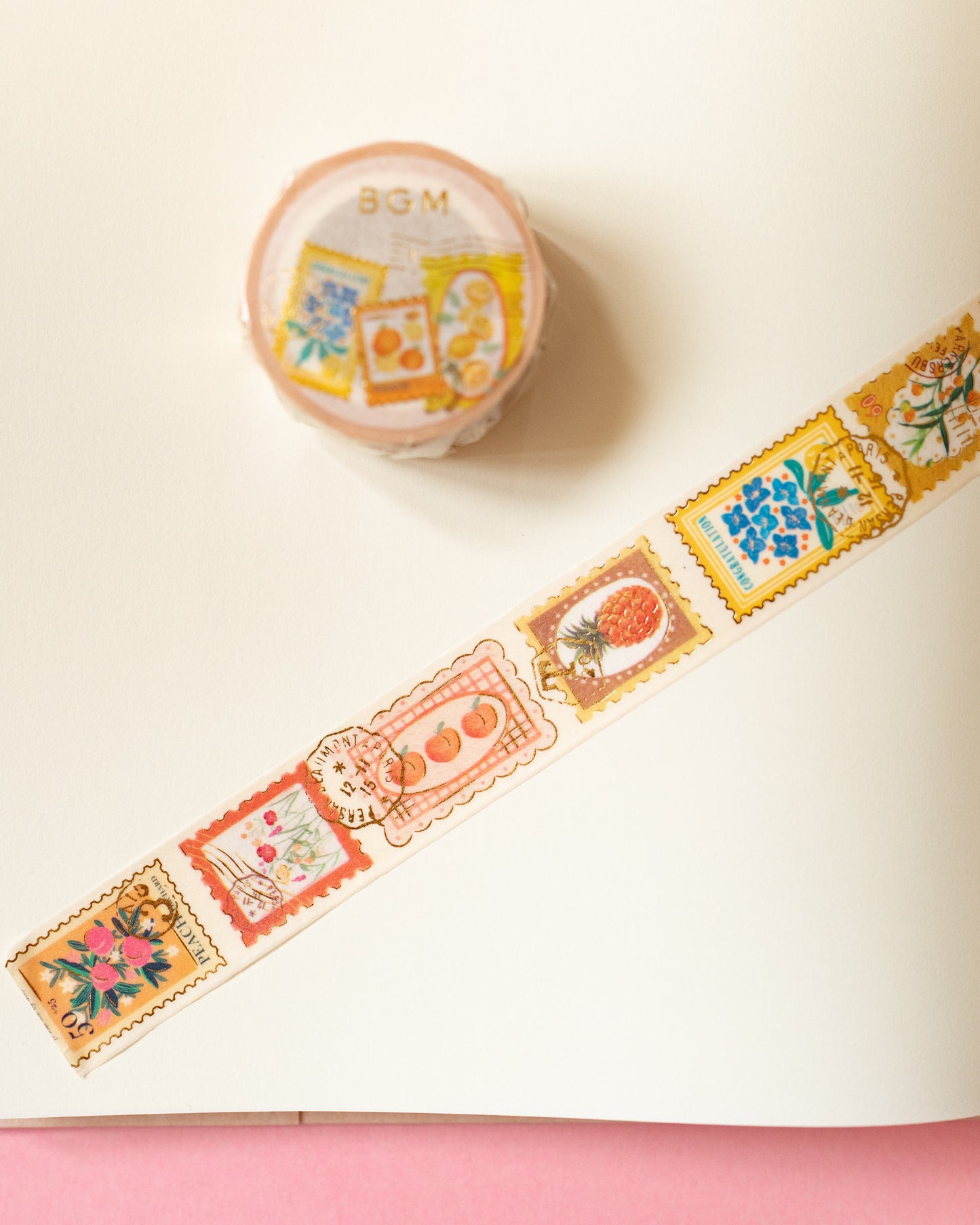 Masking Tape Timbres Plantes Jaunes