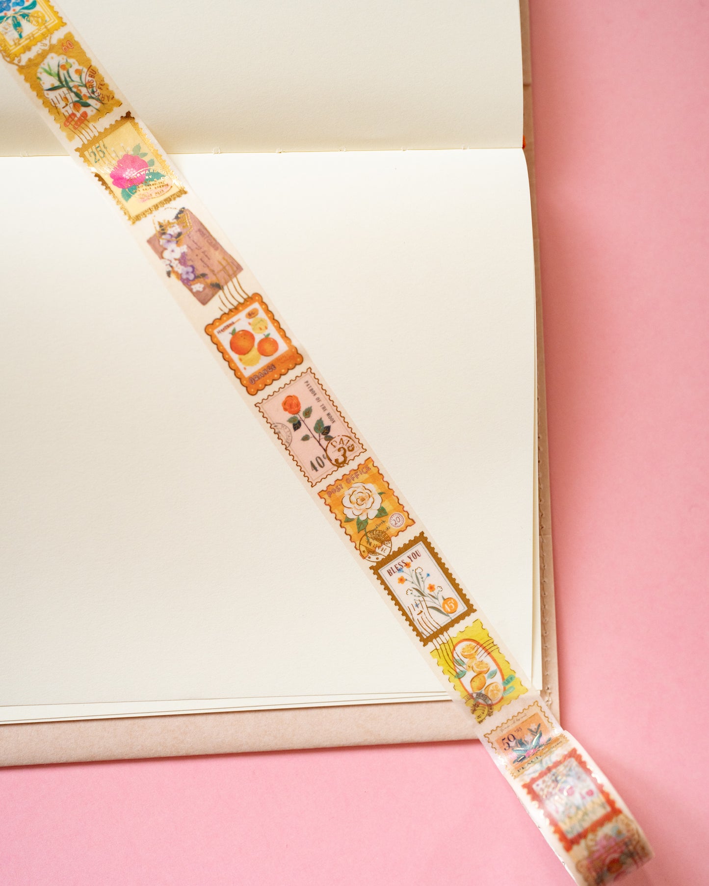 Masking Tape Timbres Plantes Jaunes
