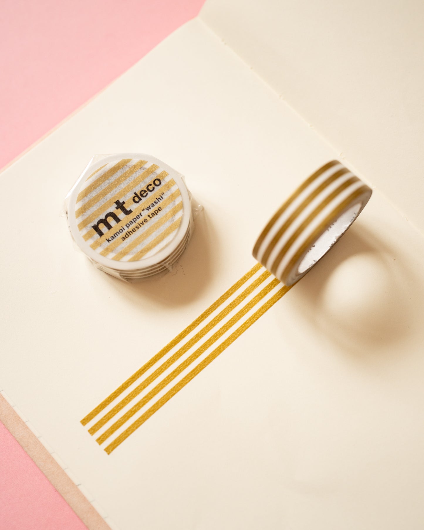 Masking Tape Rayures Dorées