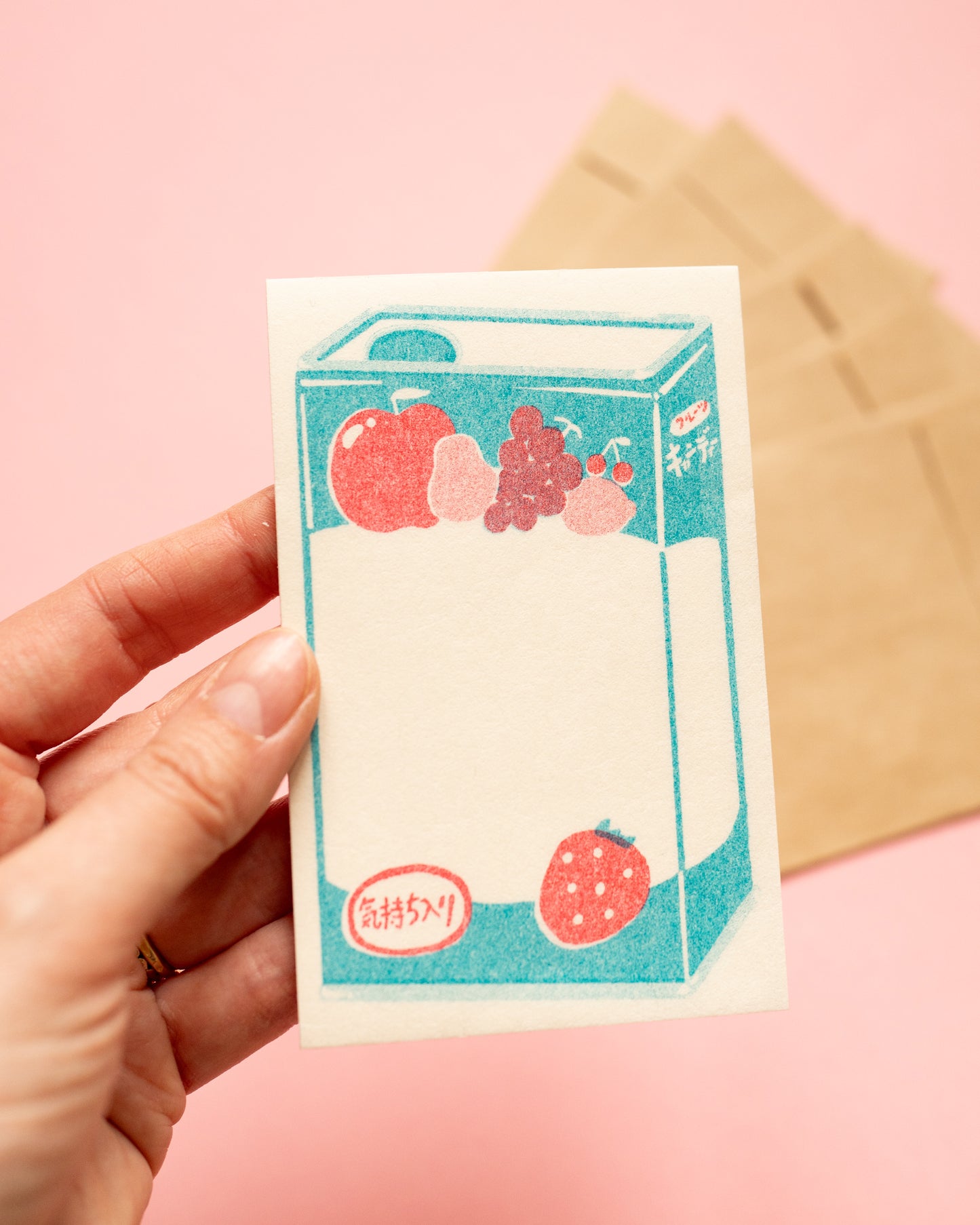 Mini Set de Papier à Lettre Boite de Bonbons Retro