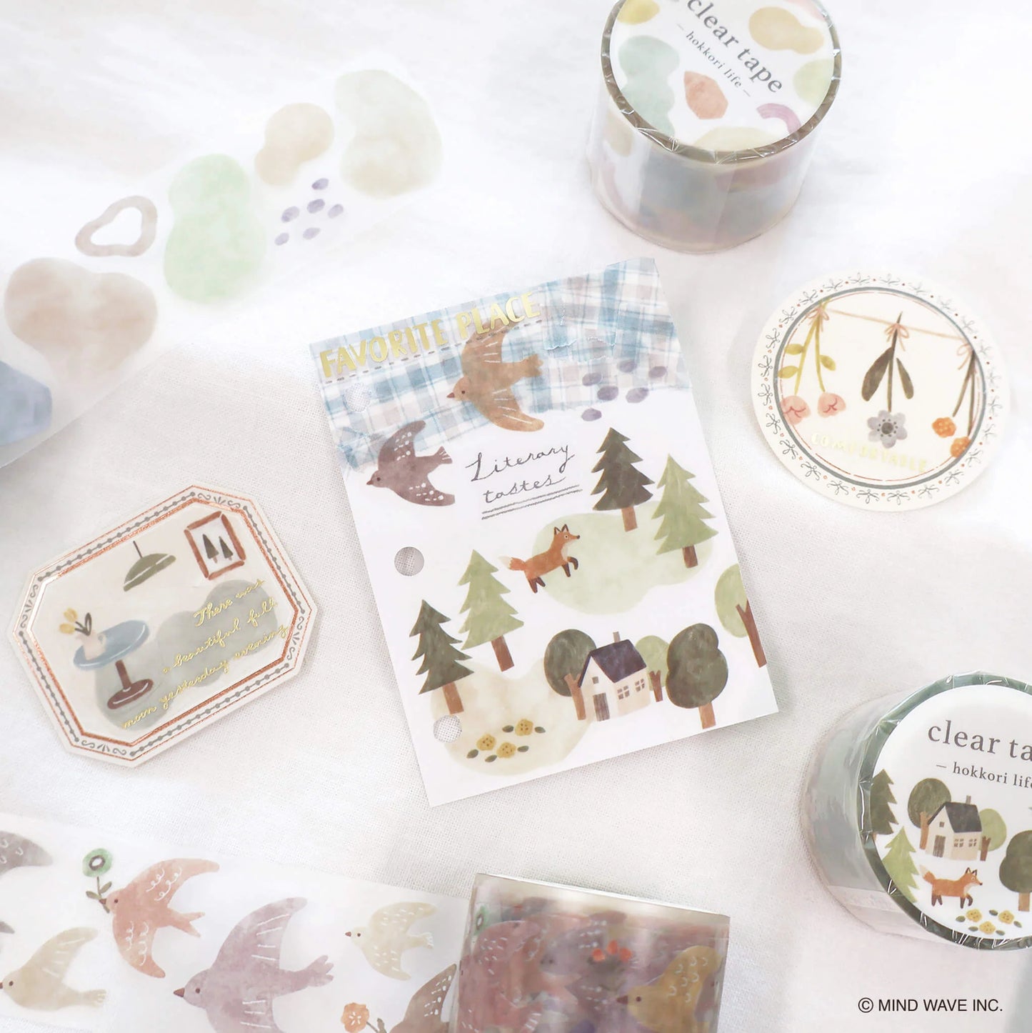Clear Tape Hokkori Life Fleurs Séchées Mindwave