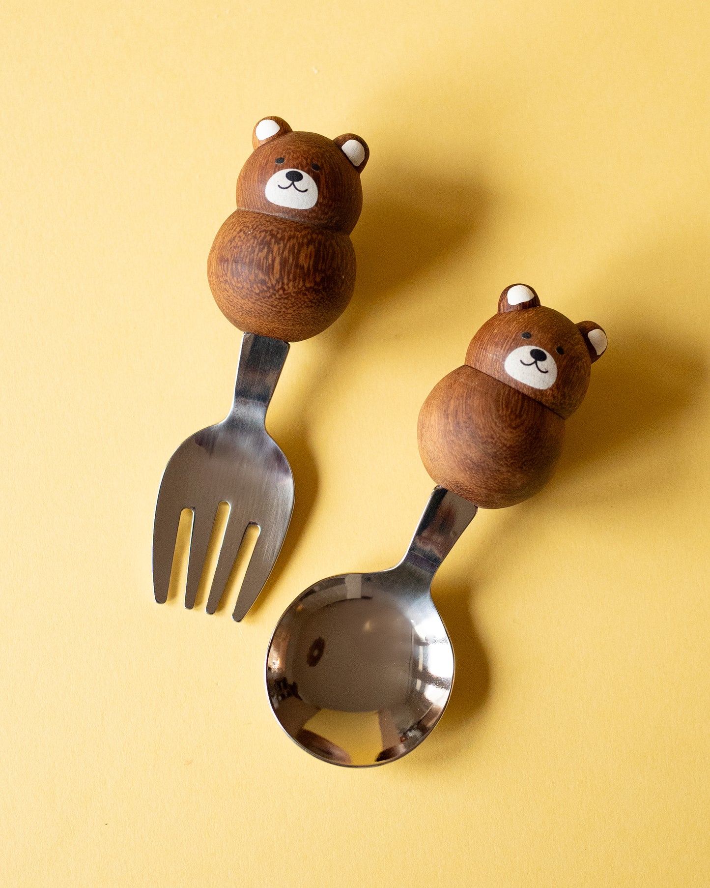 Set de Fourchette et Cuillère pour Enfant Grapport Plumpy Kids ( Lapins ou Ours)