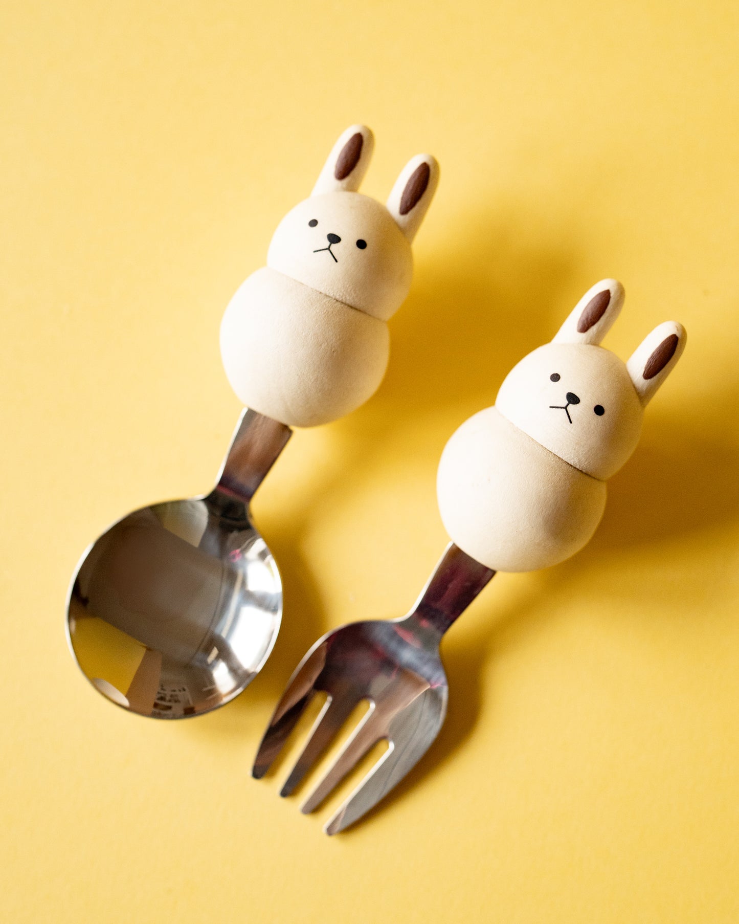 Set de Fourchette et Cuillère pour Enfant Grapport Plumpy Kids ( Lapins ou Ours)