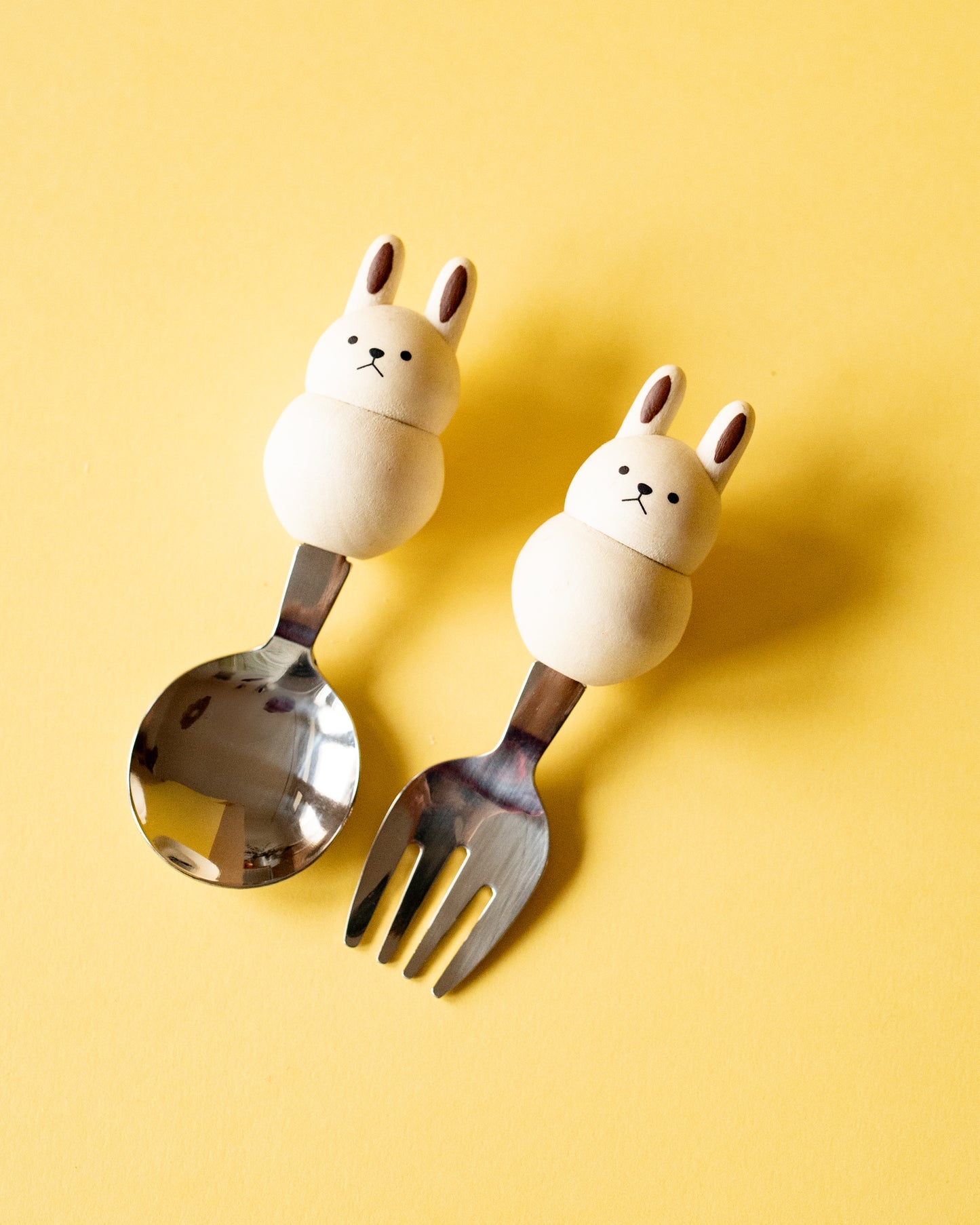 Set de Fourchette et Cuillère pour Enfant Grapport Plumpy Kids ( Lapins ou Ours)