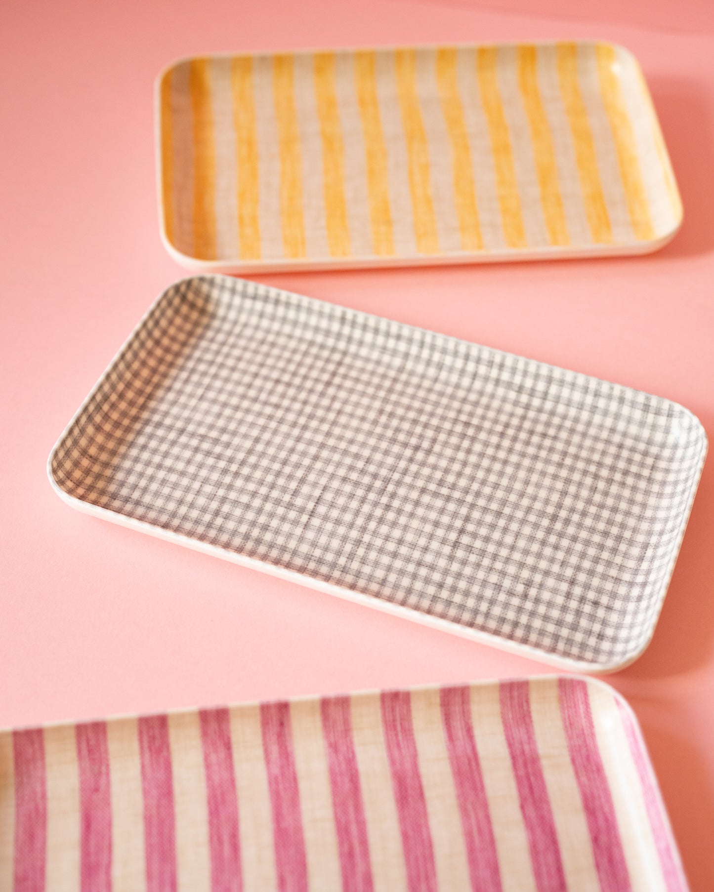 Plateaux en lin taille S Fog Linen Work (3 motifs au choix)