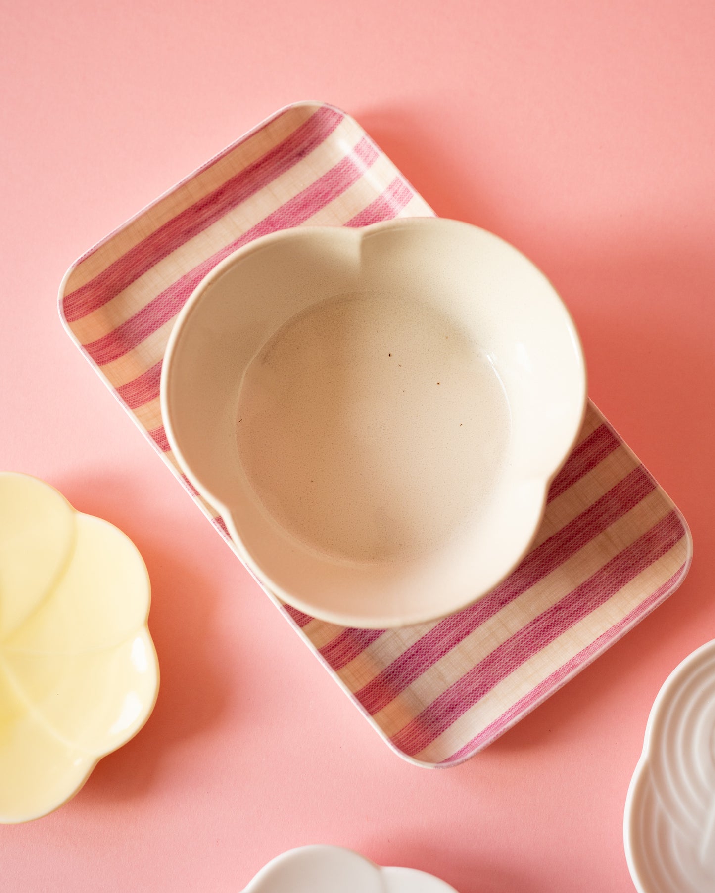 Japanese Ceramic Bowl Asumi Flower