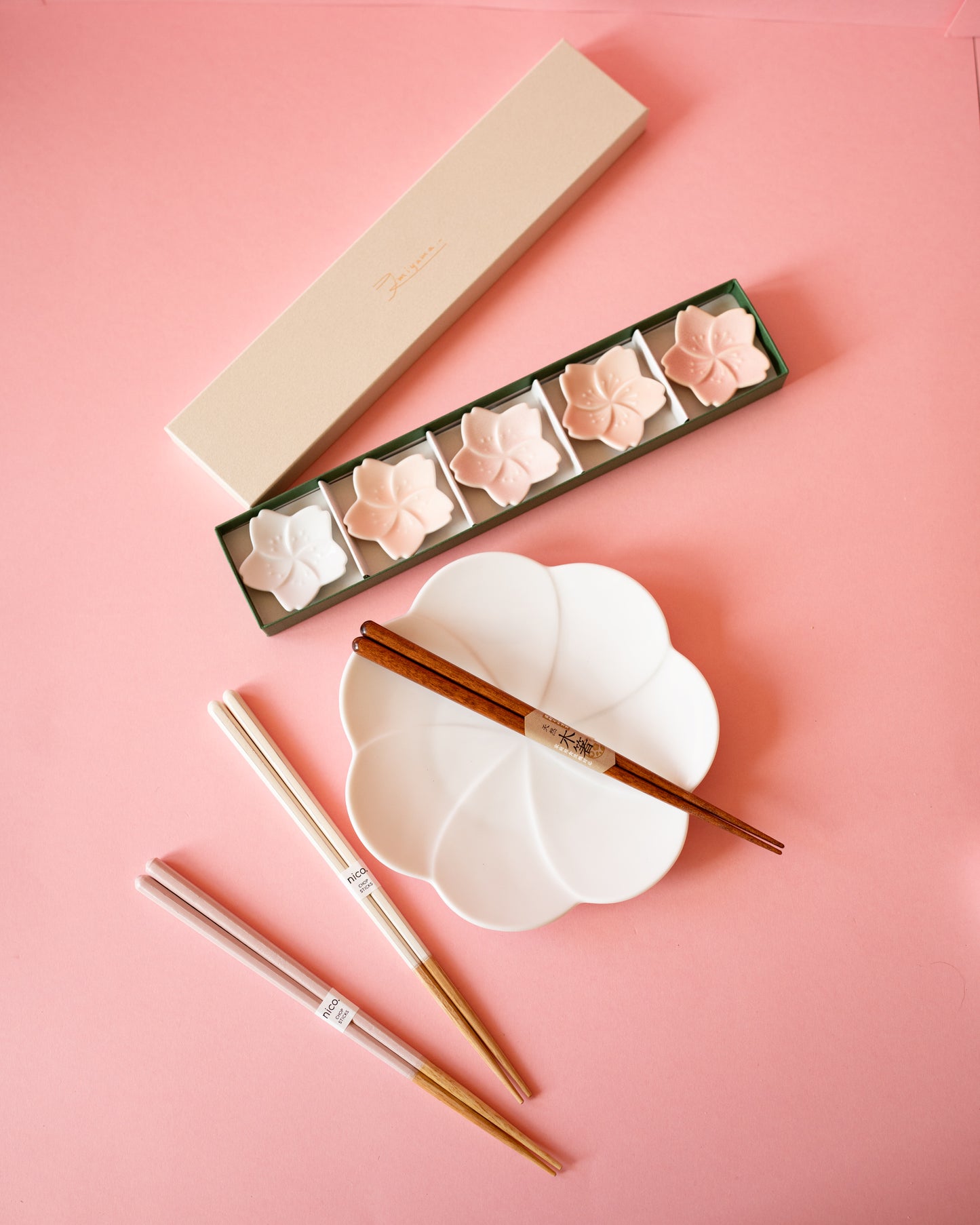 Set de 5 Repose Baguettes Sakura Miyama