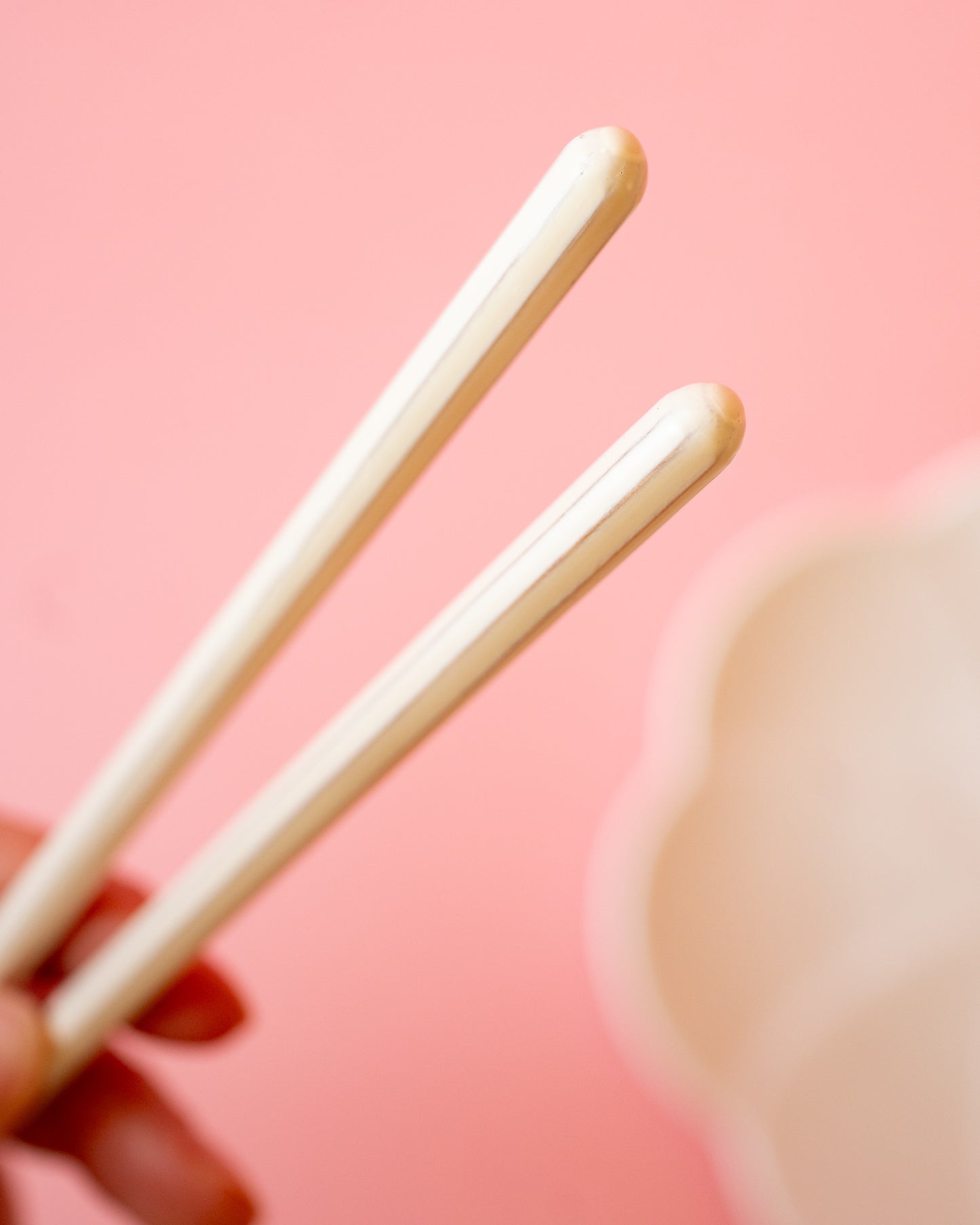 Baguettes Octogonales en Bois Crème Tanaka