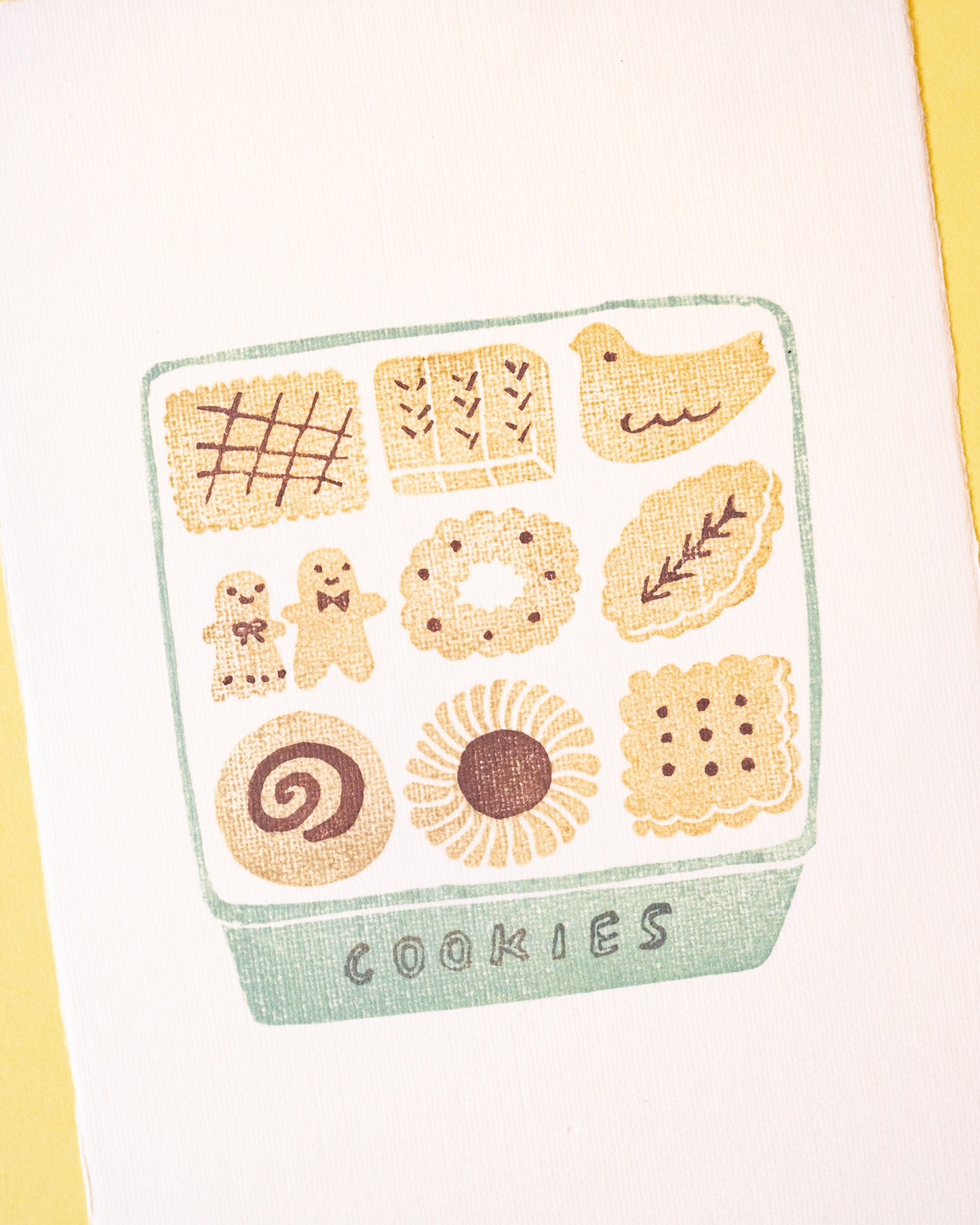 Hankodori Green Cookie Stamp Card