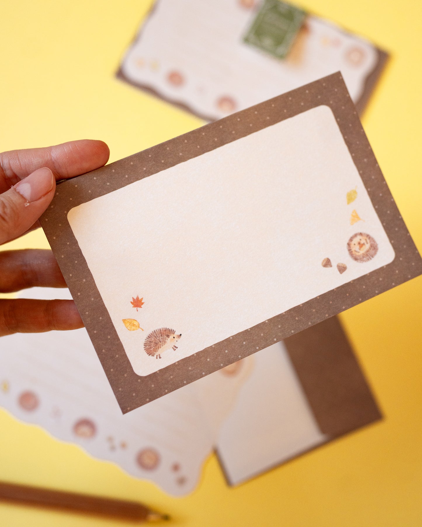 Hedgehog Stationery Set