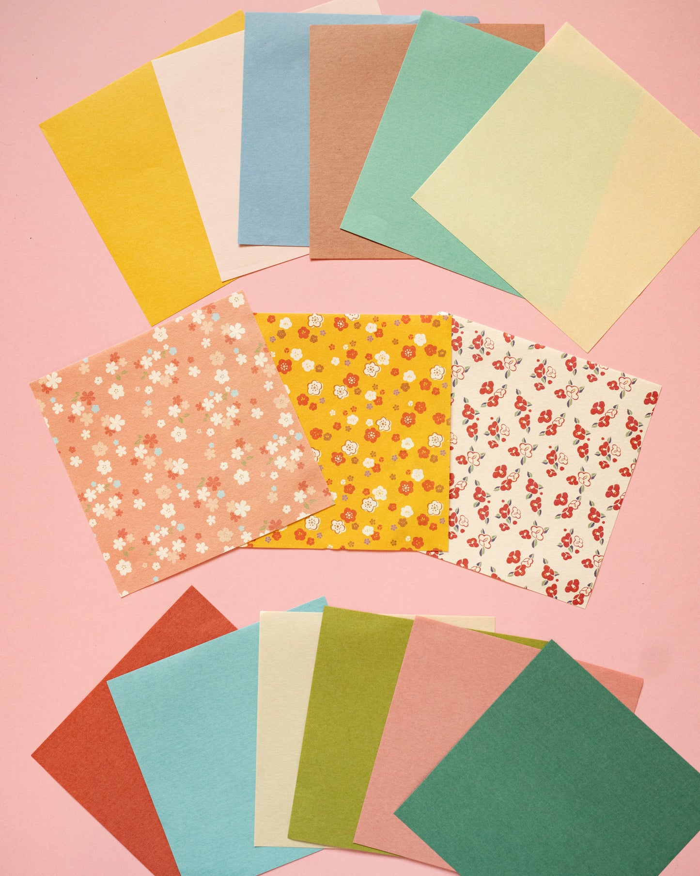 Ensemble de papier Chiyogami et Papier Washi Mino pour Origami et Collages