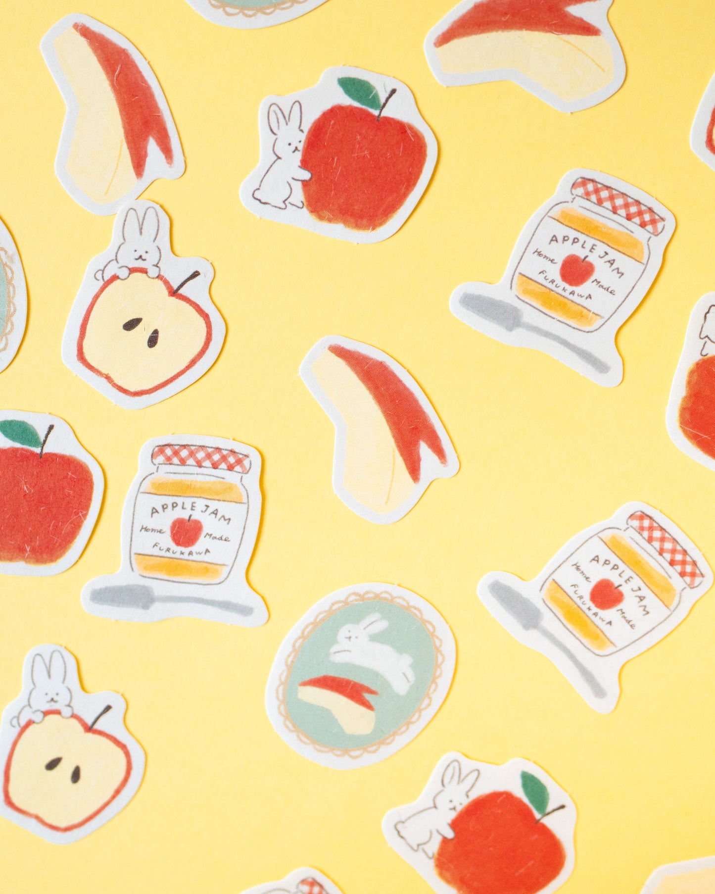 Washi Flakes Rabbits and Apples