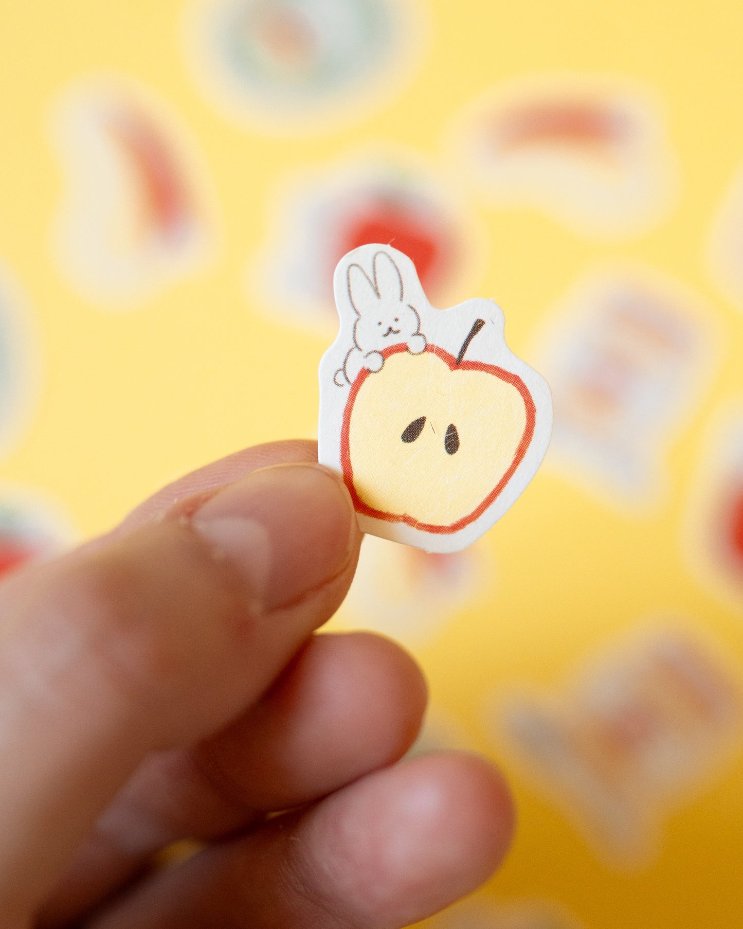 Washi Flakes Rabbits and Apples