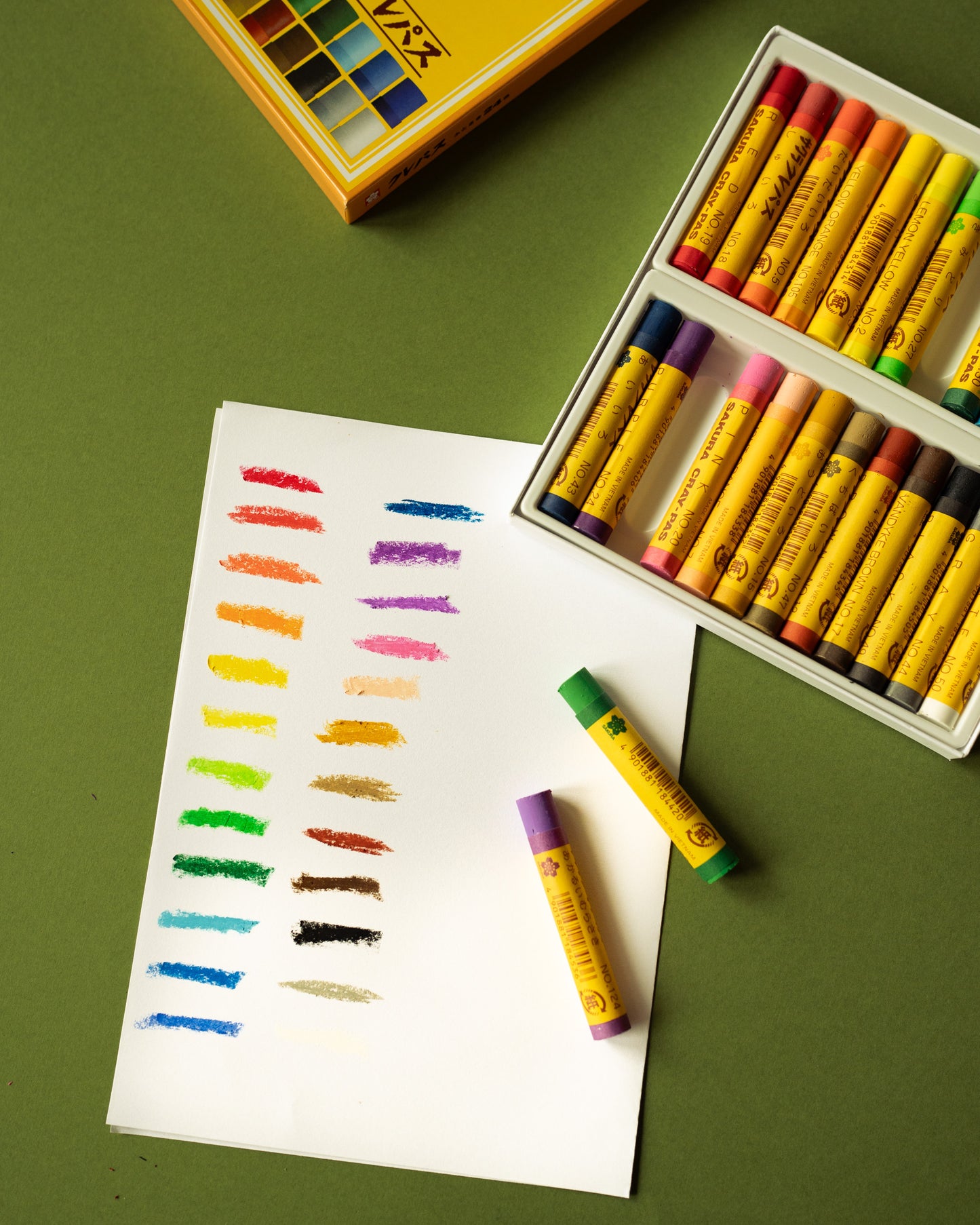 Sakura Cray-Pas 24-color oil pastels